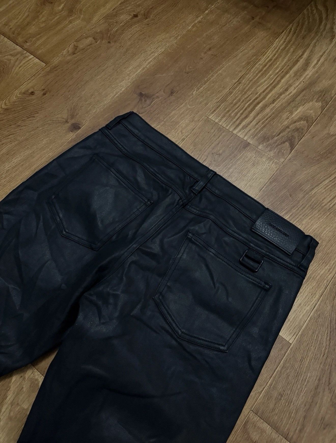 Belstaff Belstaff Waxed Biker Pants Opium Pants Sz 31 Size US 31 - 6 Thumbnail