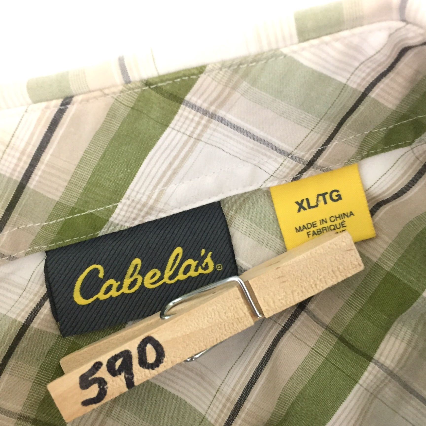 Vintage Cabela's Shirt Men XL Green Plaid Short Sleeve Button-Up Shirt Size US XL / EU 56 / 4 - 7 Thumbnail