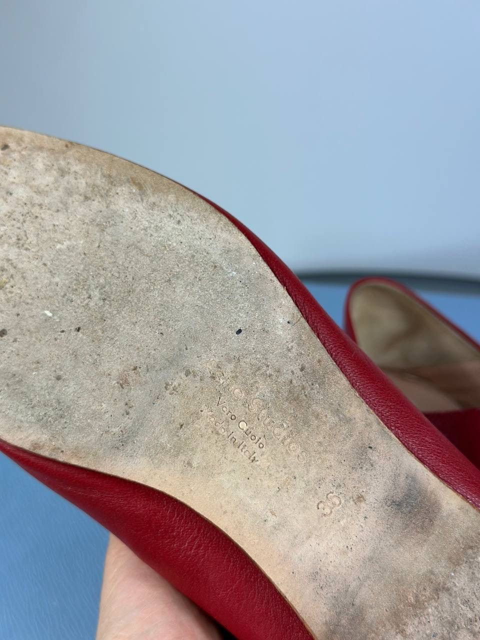 Acne Studios Flats - Acne Studios Vintage Red Leather - Women Mocassins Size US 6 / IT 36 - 7 Thumbnail