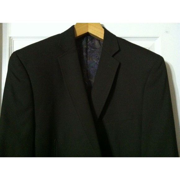 Tallia TALLIA MENS NEW 68%PLYSTR 32%RAYON SPORT COAT BLAZER SZ:46R Size 46R - 2 Thumbnail