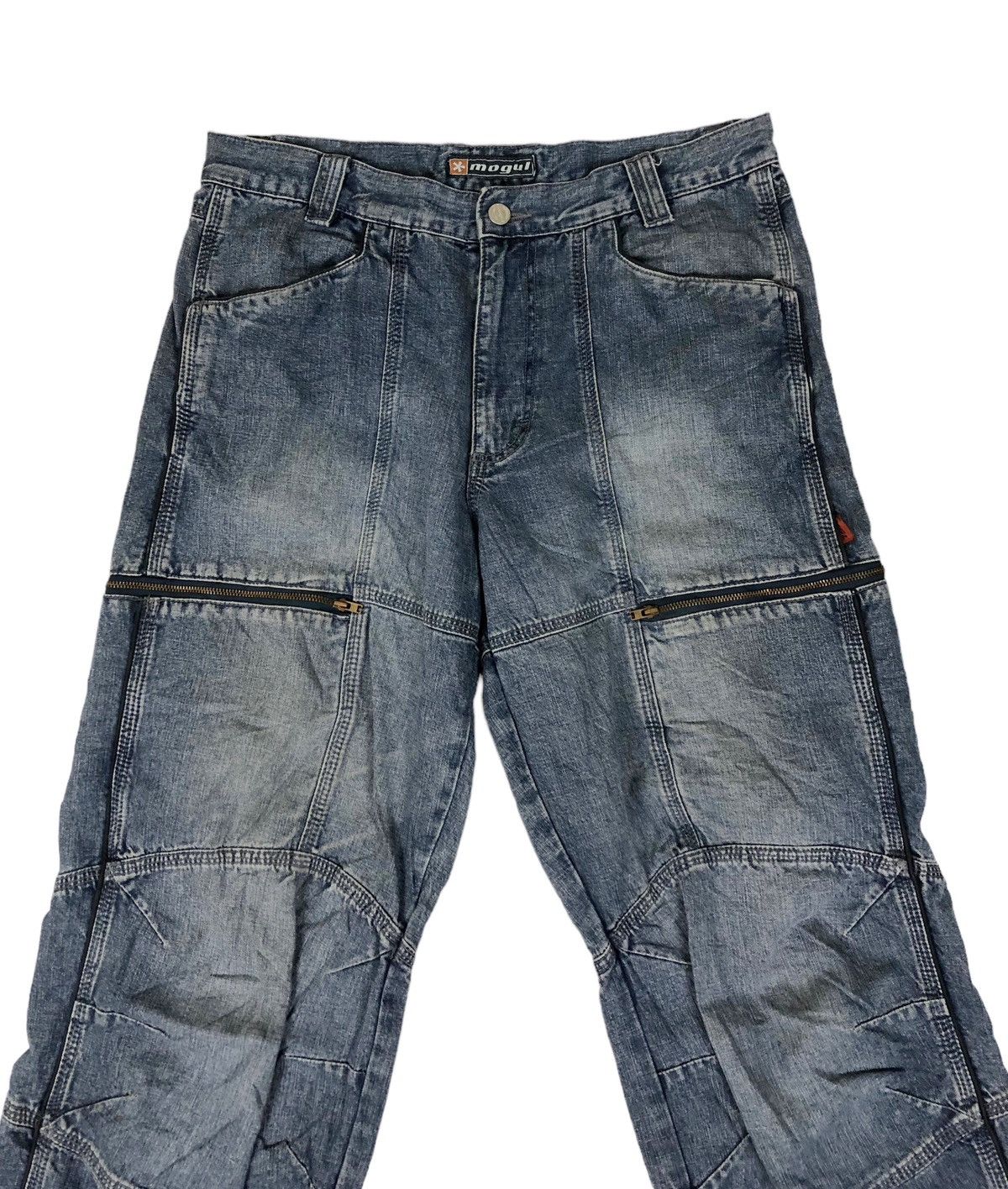 Vintage Japan Brand Mogul Baggy Hip Hop Jeans Size US 33 - 3 Thumbnail