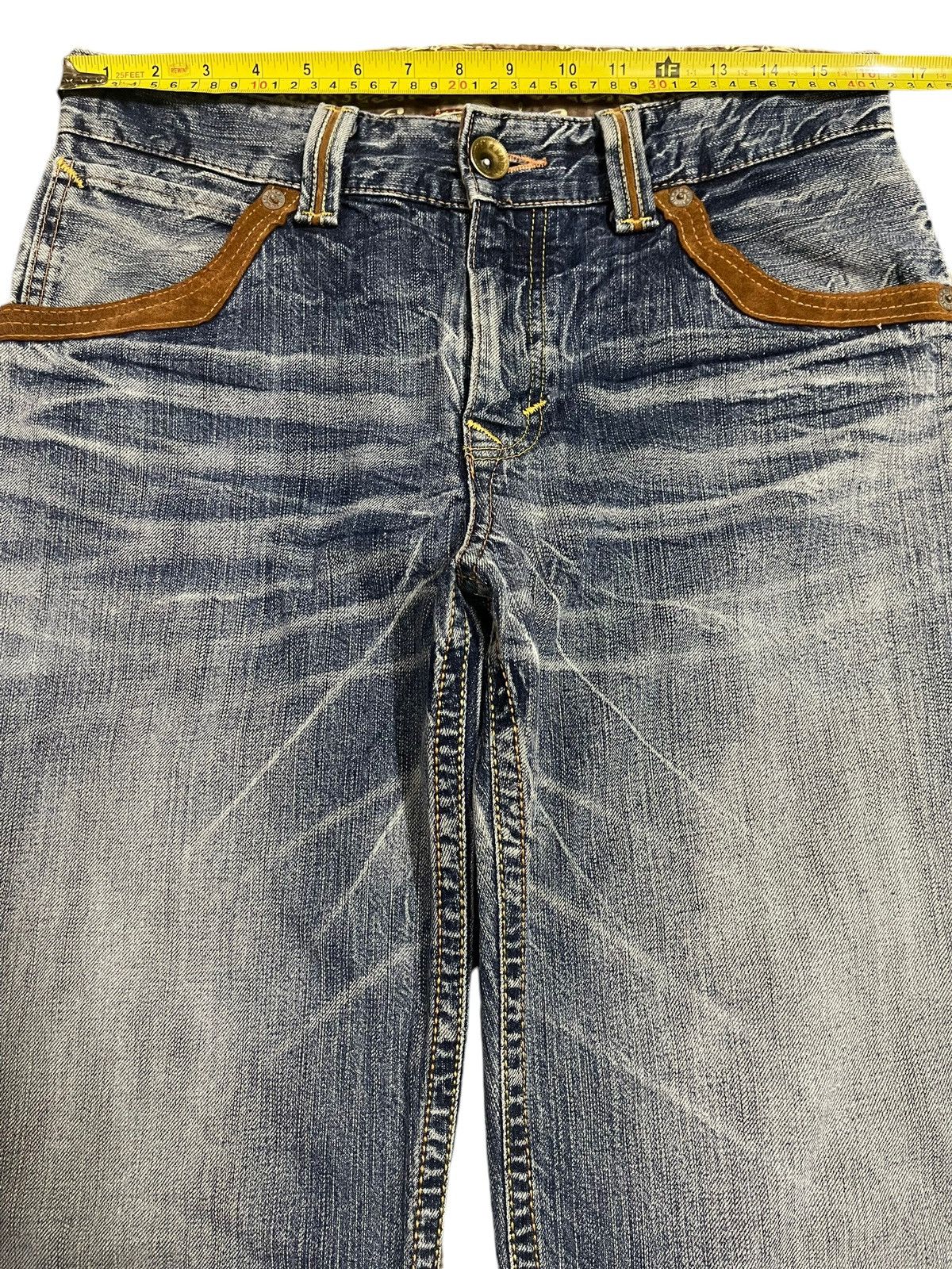 Edwin Edwin XV Exclusive Vintage Blue Bleached Style Loose Jeans Size US 32 / EU 48 - 11 Thumbnail