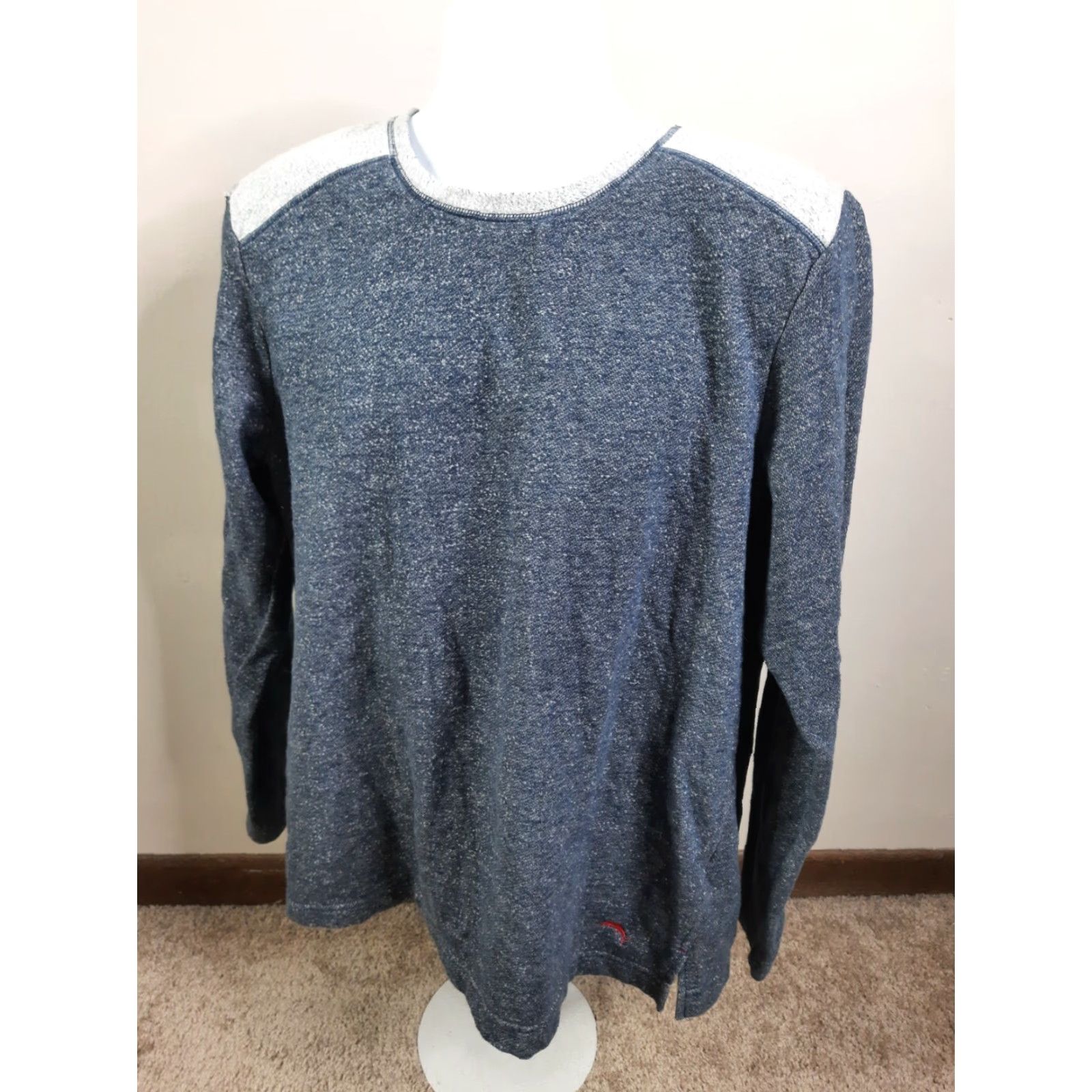 Tommy Bahama Tommy Bahama Cotton Men's Crewneck Sweater Lightweight Blue Large L3S Pullover Knit Crew Neck 100% Cotton Mens Size US L / EU 52-54 / 3 - 7 Thumbnail