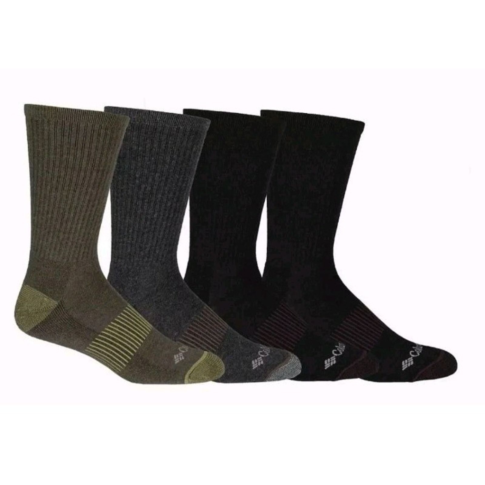 Columbia Columbia Multi Colored Crew Socks 4 Pairs Men's Size 6-12 Size ONE SIZE - 2 Thumbnail