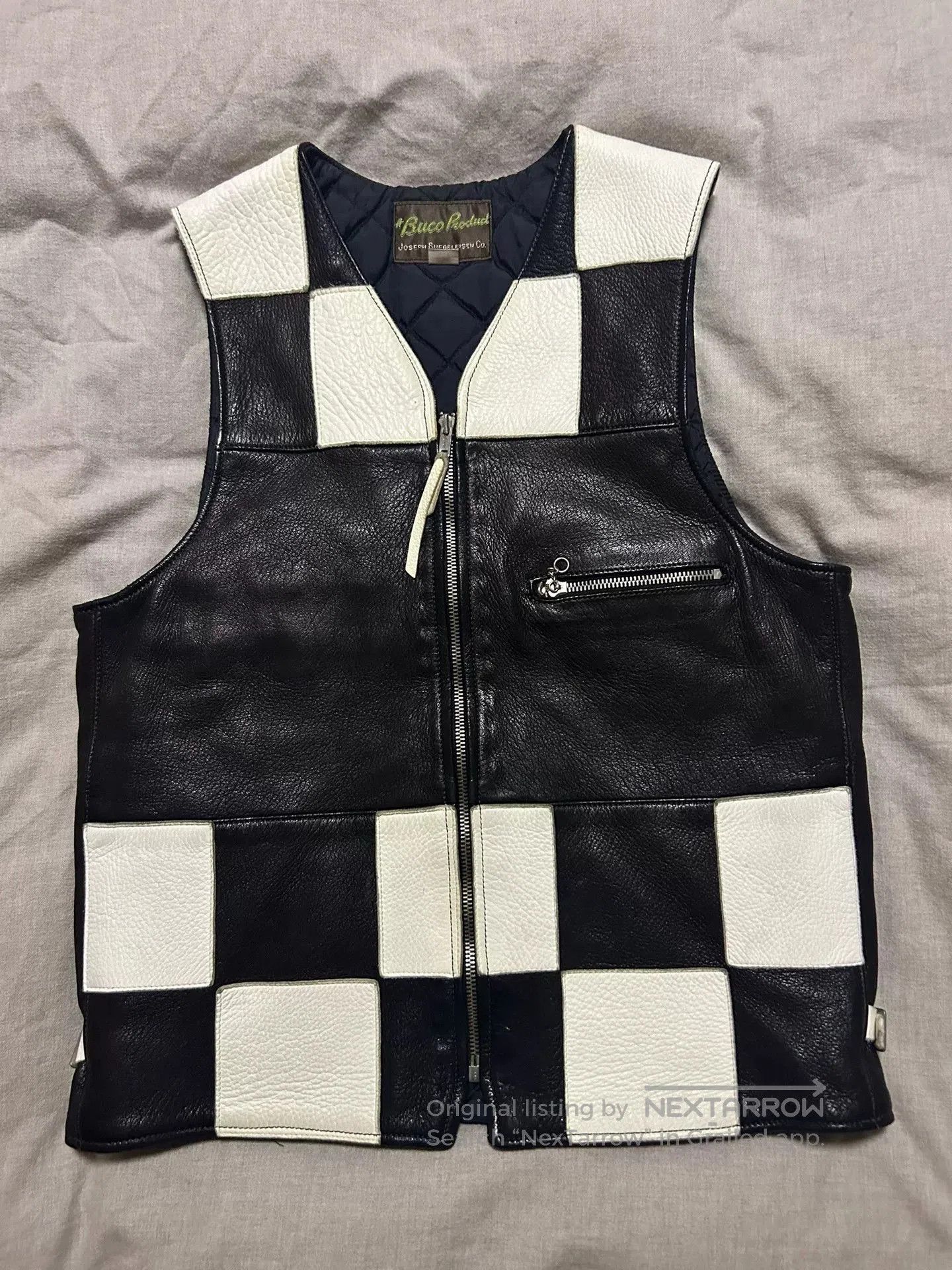 The Real McCoy's real mccoy's buco black and white vest. Size US S / EU 44-46 / 1 - 3 Thumbnail