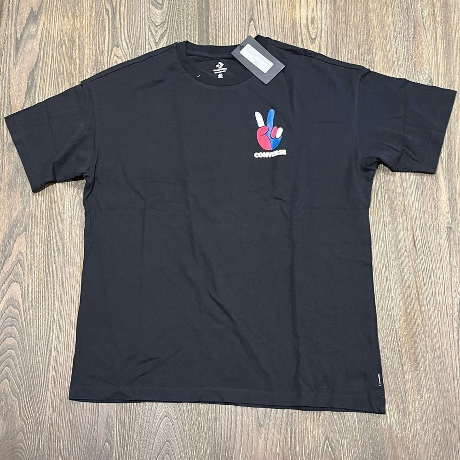 Converse NWT Converse Peace Front and Back Tee Short Sleeve Size S Size S / US 4 / IT 40 - 1 Thumbnail