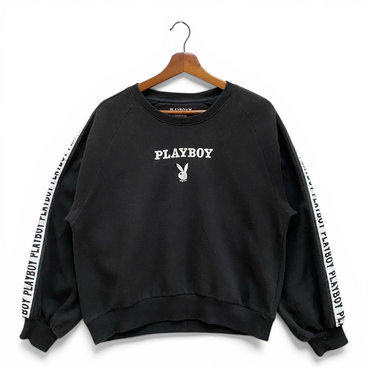 Playboy Vintage Playboy Bunny Sweatshirt Large, Black Side Tape Logo Size US L / EU 52-54 / 3 - 1 Thumbnail