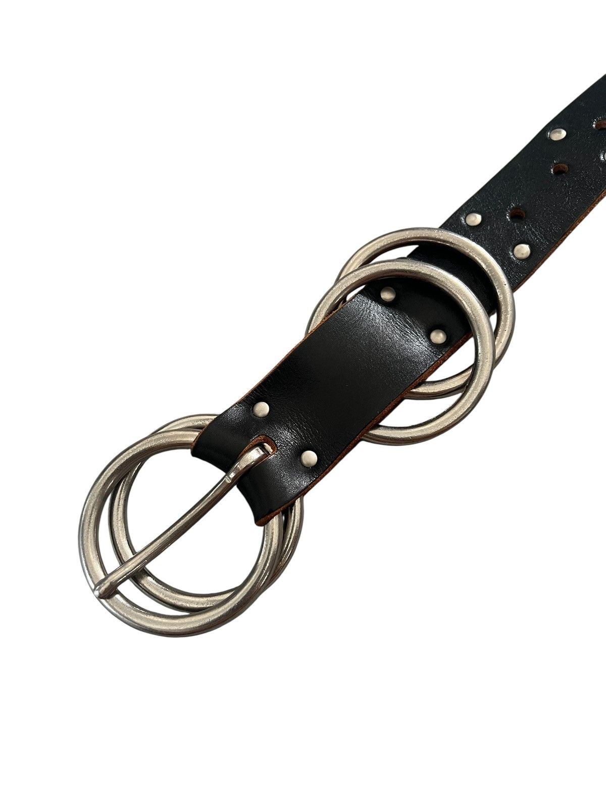 Yohji Yamamoto Vintage Y’s Yohji Yamamoto Studded Leather Belt Size 32 - 3 Thumbnail