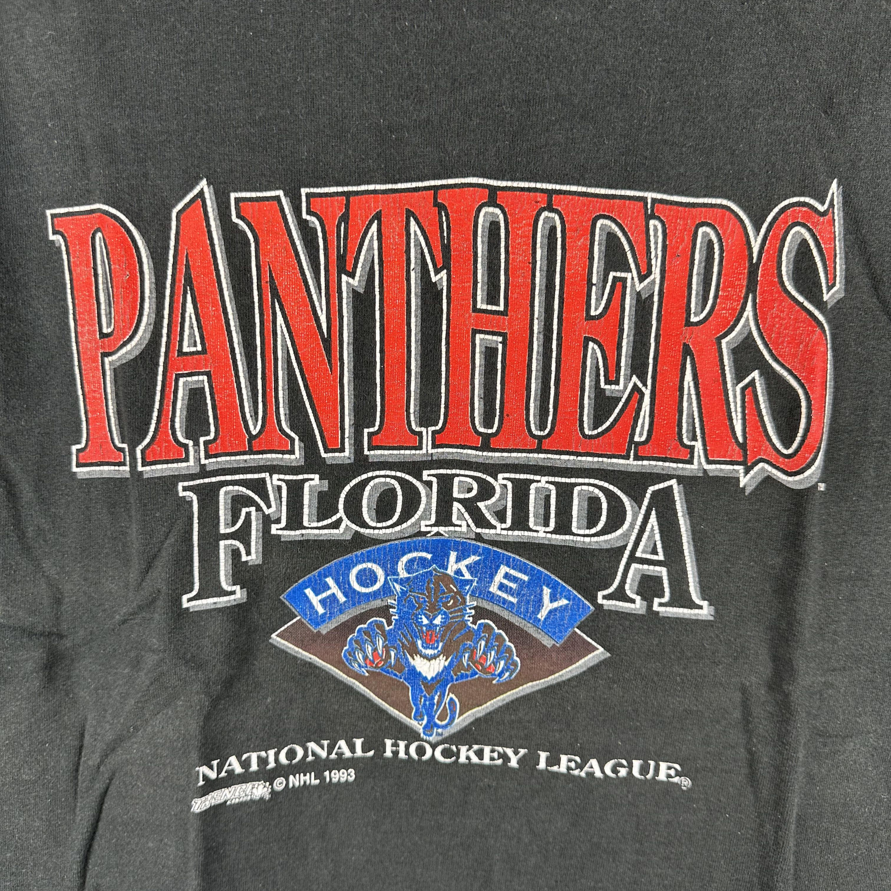 Vintage 1993 Florida Panthers Hockey NHL Single Stitch T-Shirt Size US L / EU 52-54 / 3 - 2 Thumbnail