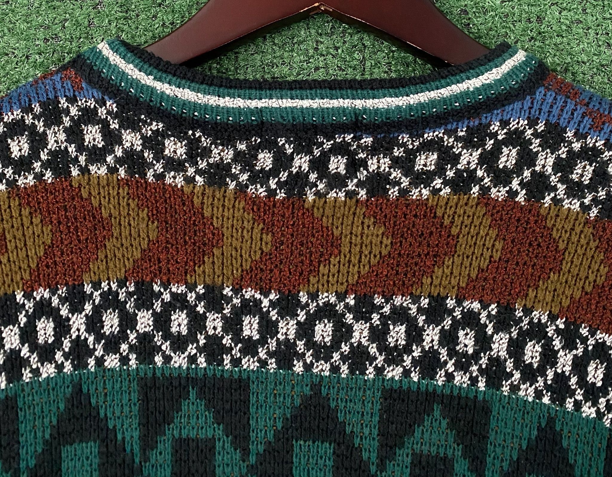 Robert Bruce 90’s Robert Bruce Colorful Geometric Patterned Sweater Large Size US L / EU 52-54 / 3 - 5 Thumbnail