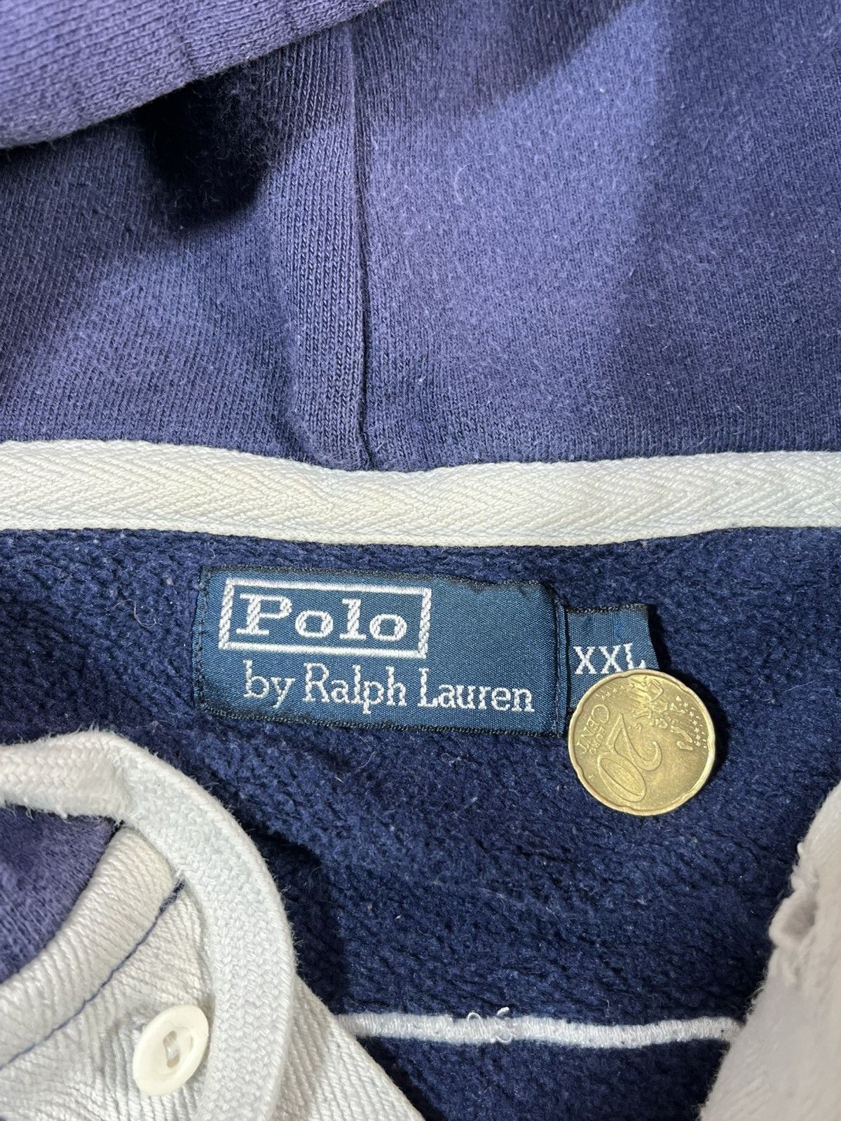 Polo Ralph Lauren Vintage Polo Ralph Lauren Distressed Hoodie Big Logo 🐎 Size US XXL / EU 58 / 5 - 8 Thumbnail