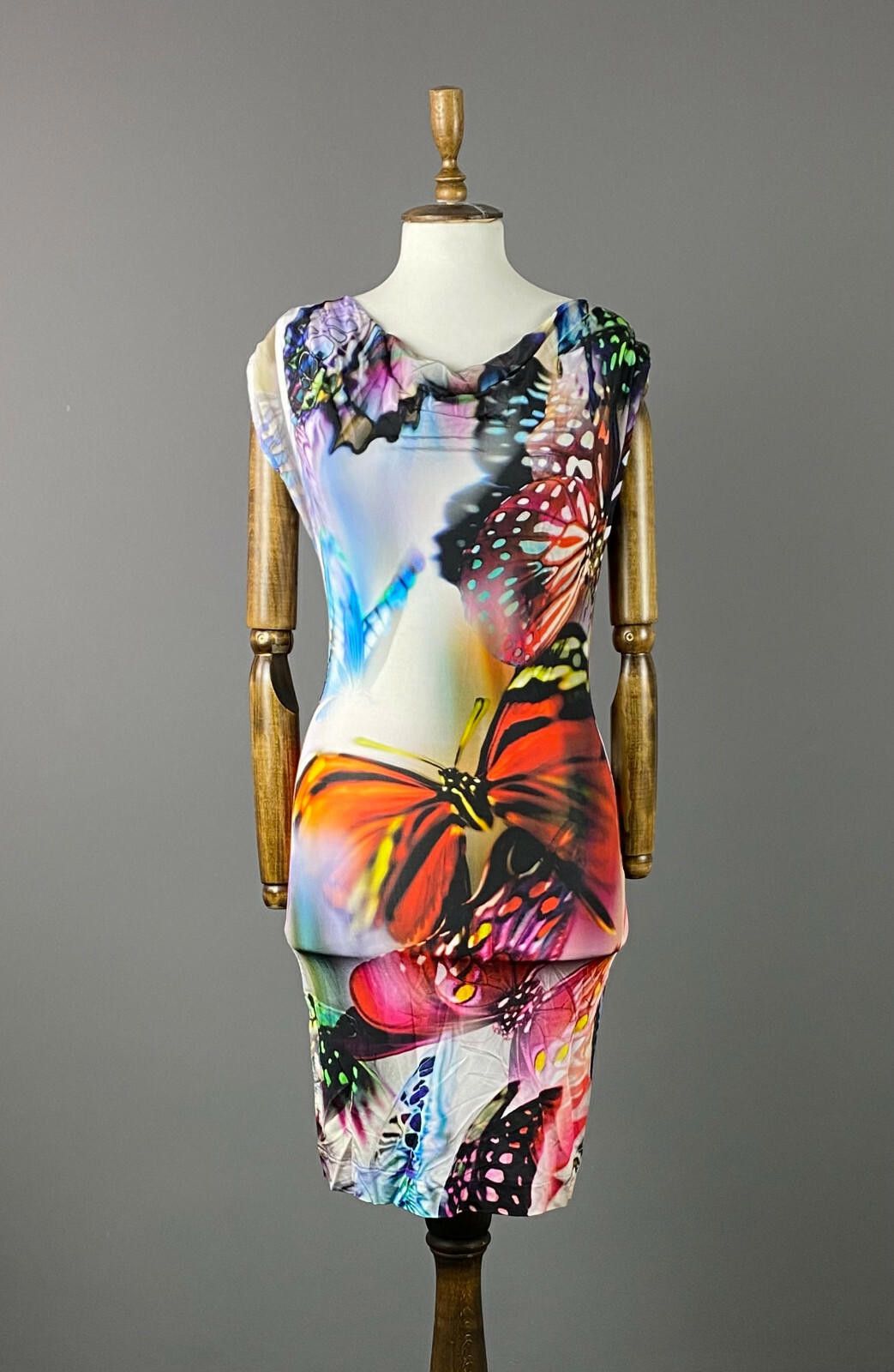 Designer Ana Alcazar Multicolor Butterfly Tank Midi Dress Size 36 Size M / US 6-8 / IT 42-44 - 1 Thumbnail