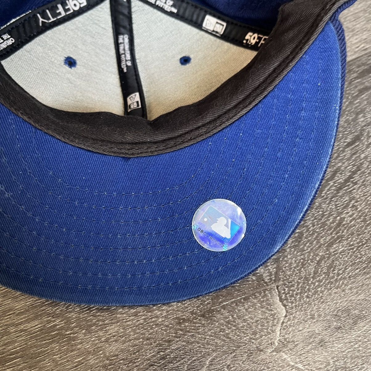 New Era Vintage 2000s MLB New York Mets Skyline Fitted Hat Cap 7 1/8 Size ONE SIZE - 8 Thumbnail