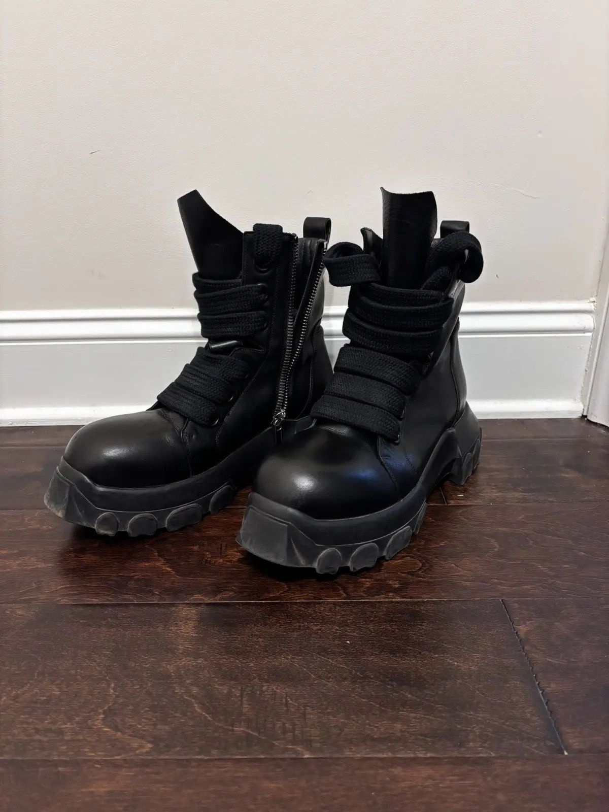 Rick Owens Rick Owens Men's Porterville Army Mega Tractor Boots