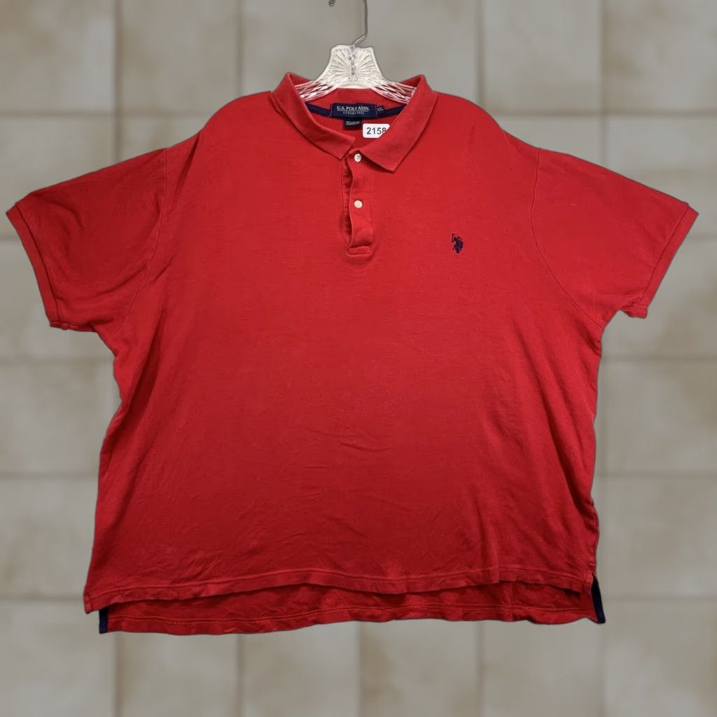 Vintage VINTAGE US Polo Assn. Polo Shirt Men's 2XL Red Short Sleeve Embroidered Logo Grunge Sports Size US XXL / EU 58 / 5 - 1 Thumbnail