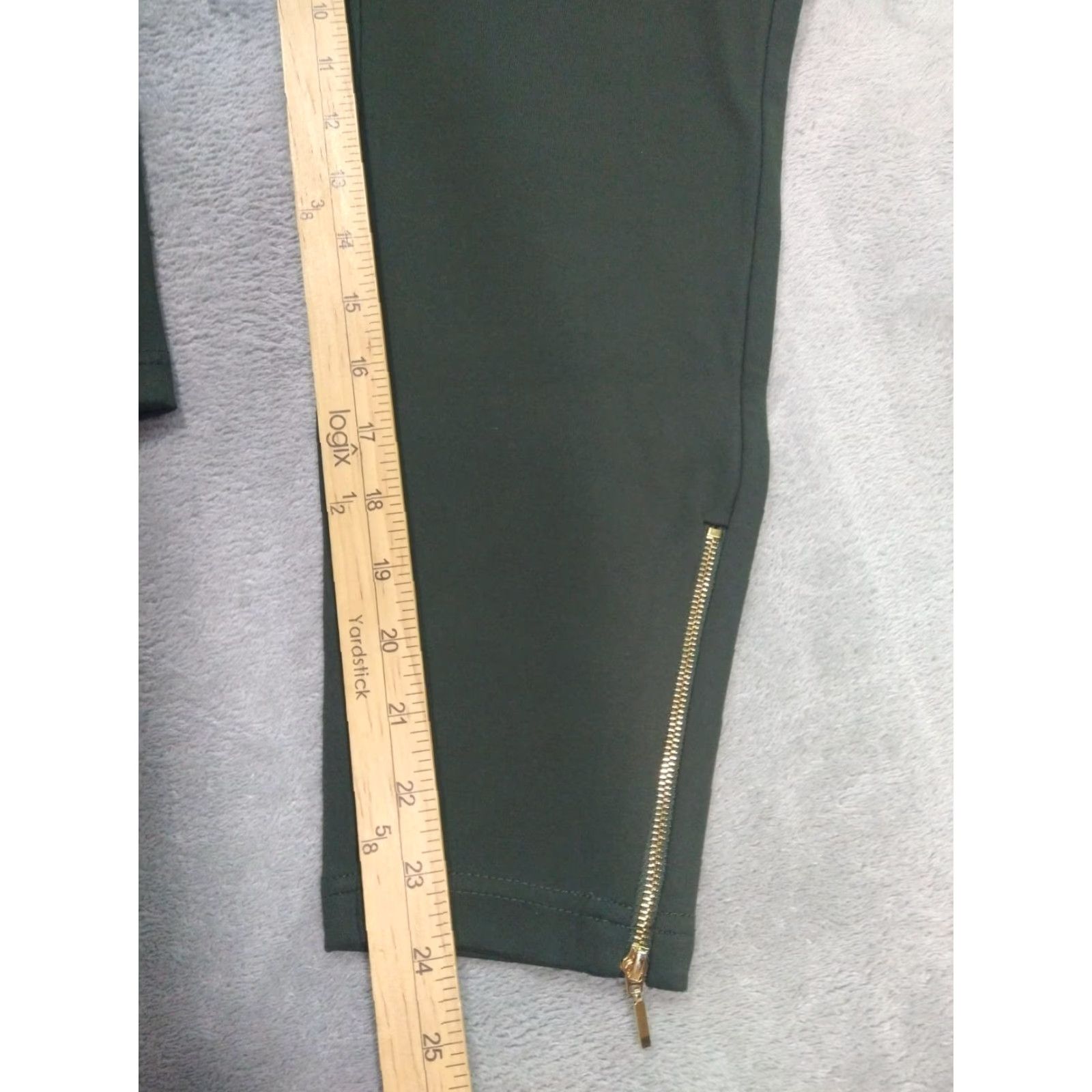 Torrid Torrid Green Pixie Pull On Pants Womens 1R High Rise Tapered Leg Luxe Ponte Pants Casual Size 40" / US 18 - 5 Thumbnail