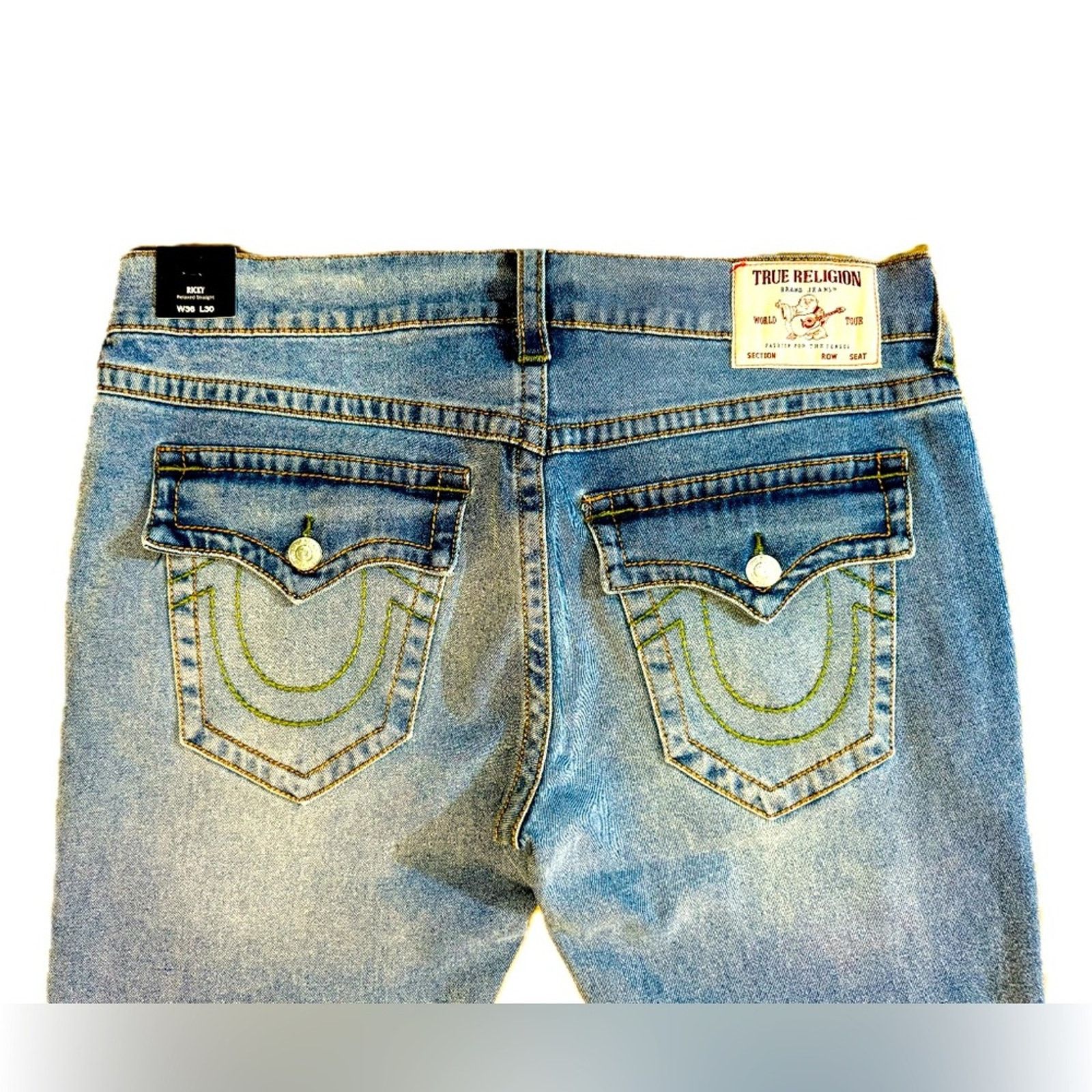True Religion TRUE RELIGION RICKY BIG T FLAP JEANS Size US 36 / EU 52 - 3 Thumbnail
