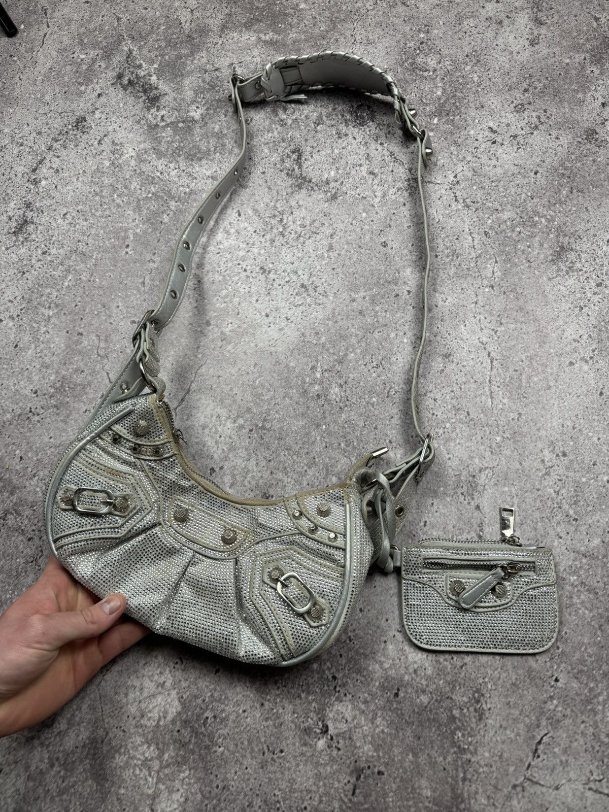 Japanese Brand Vintage Balenciaga Le Cagole Style Y2K Shoulder Bag Japanese Size ONE SIZE - 2 Thumbnail
