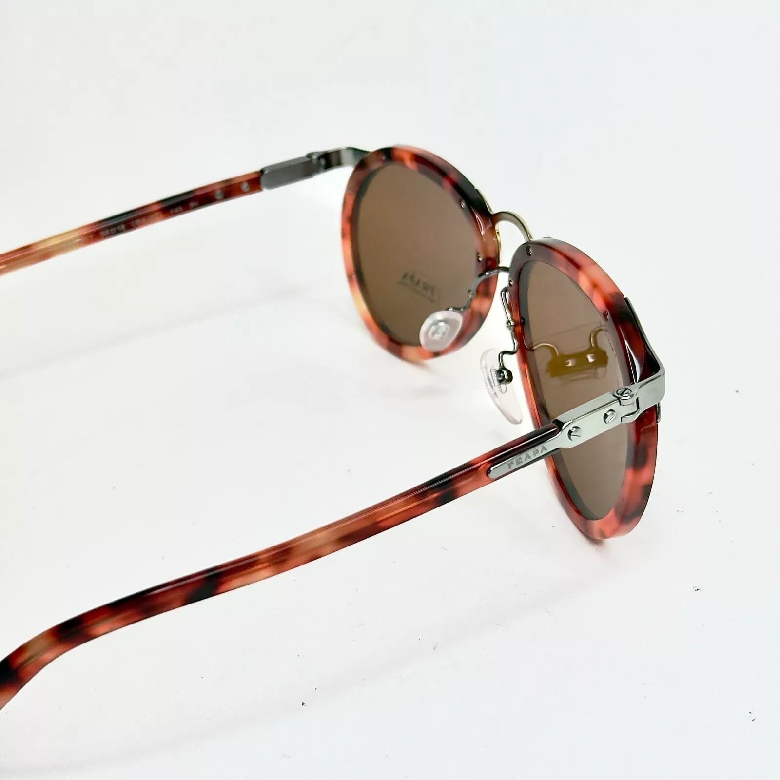 Prada PRADA 01T WANDERER Aviator PR01TS Red Brown Sunglasses 01TS Size ONE SIZE - 5 Thumbnail