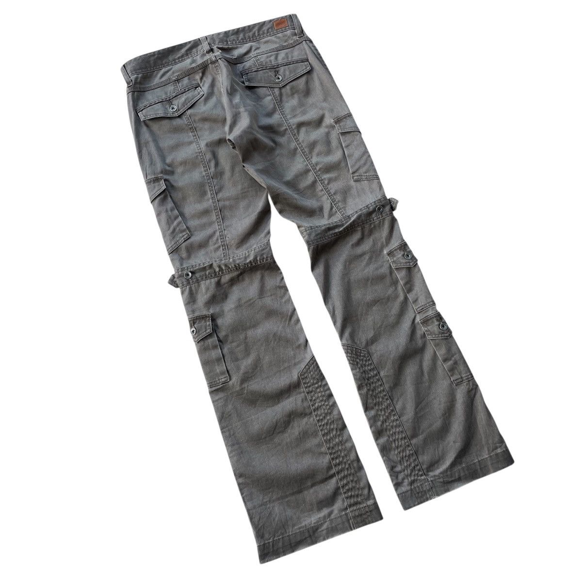 If Six Was Nine 2000s NCFM - Flare Bondage Multipocket Cargo Pants Size US 33 - 7 Thumbnail
