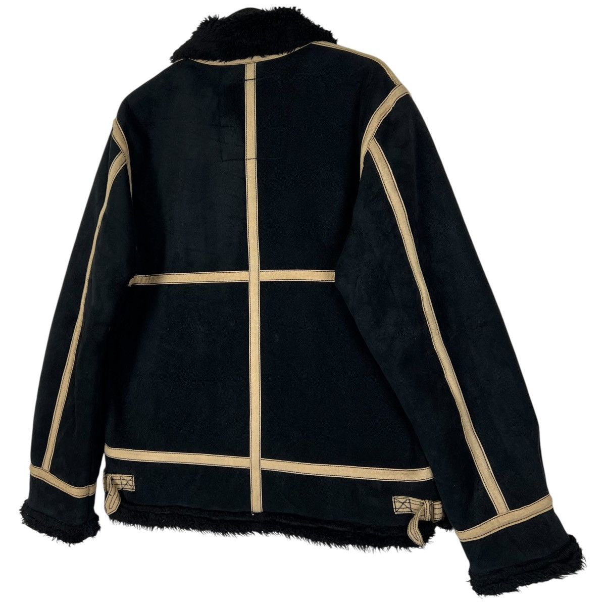 Alpha Industries Vintage Alpha Industries Suede Shearling Aviator Jacket B-3 Size US XL / EU 56 / 4 - 5 Thumbnail