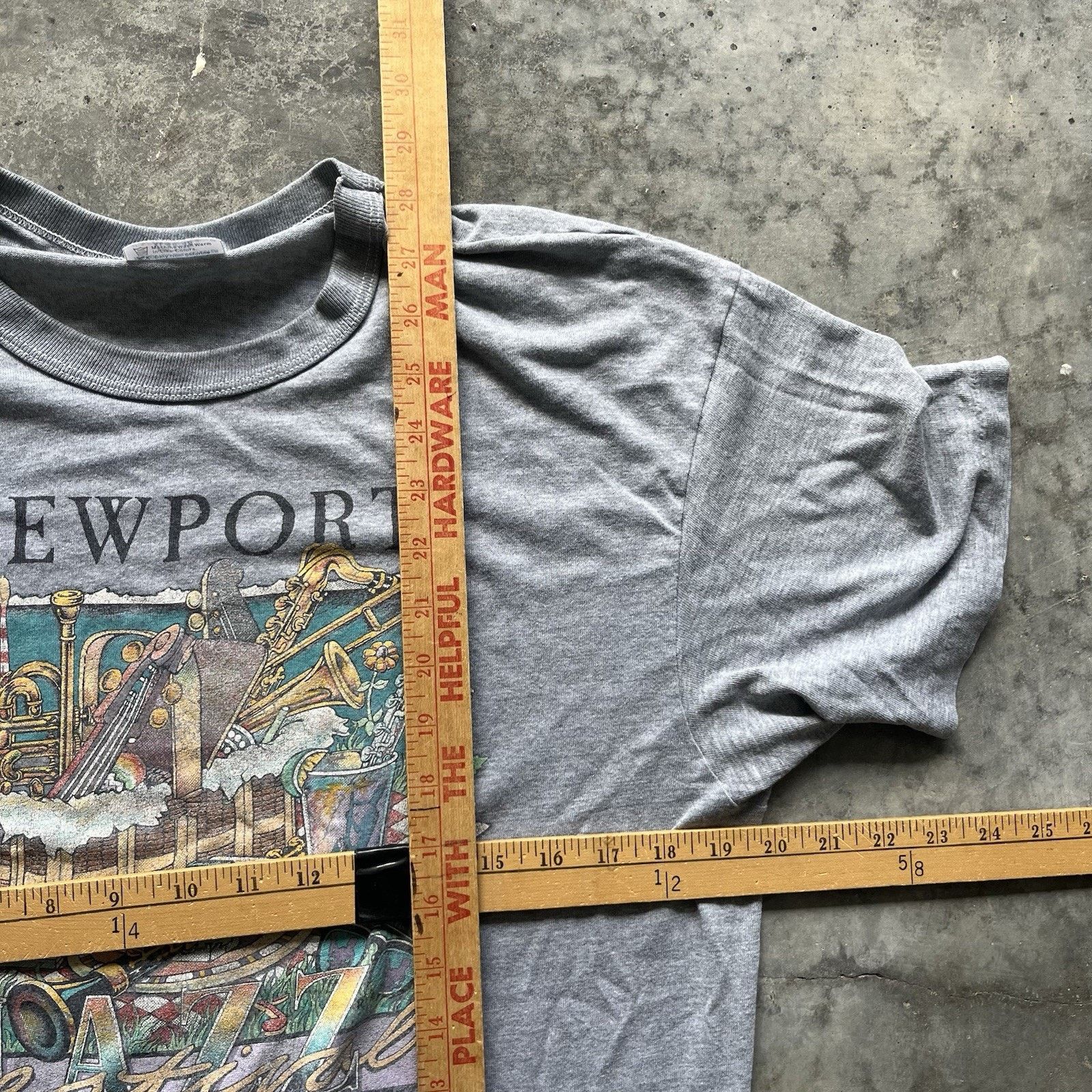 Hanes Vintage 80’s Newport Finger Lakes Jazz Tshirt Men’s XL Singl Size US XL / EU 56 / 4 - 8 Thumbnail