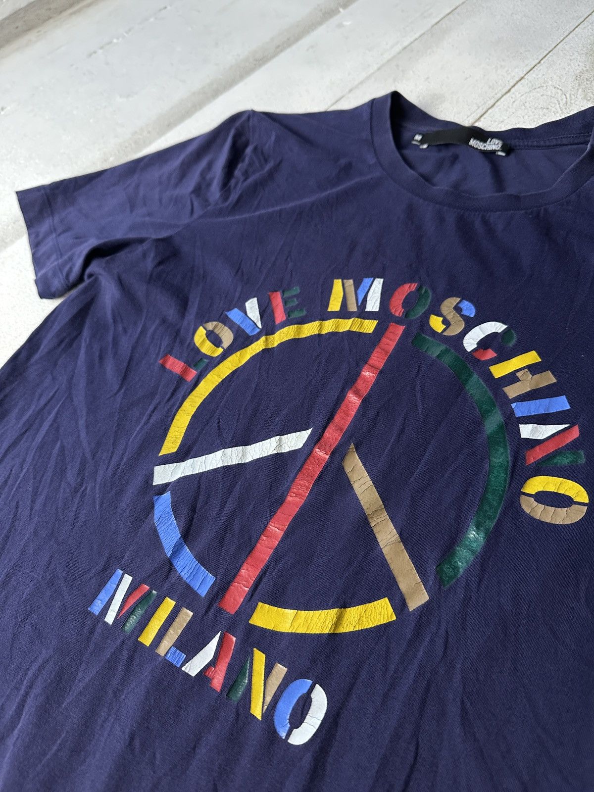 Moschino 🚨 RARE MOSCHINO BIG LOGO LOVE LUXURY MILANO Size US M / EU 48-50 / 2 - 7 Thumbnail