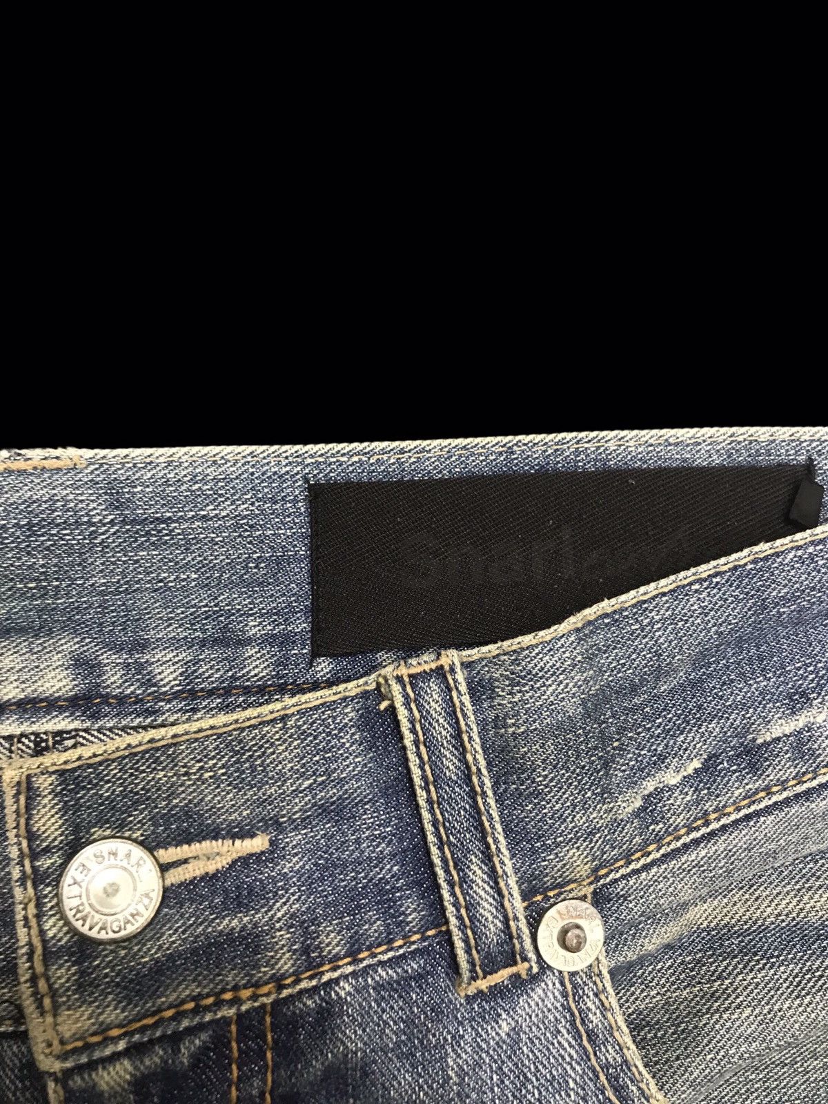 Japanese Brand 💥FLARE💥ARCHIVAL SNARL DISTRESSED DENIM F249 Size US 34 / EU 50 - 8 Thumbnail