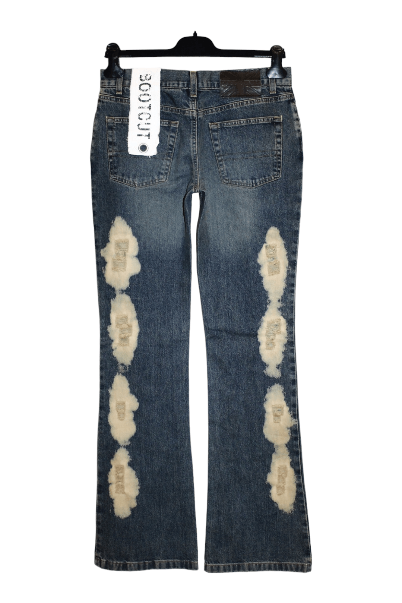 John Richmond Richmond Denim Bootcut Distressed Stonewashed Blue Jeans Size US 30 / EU 46 - 13 Thumbnail