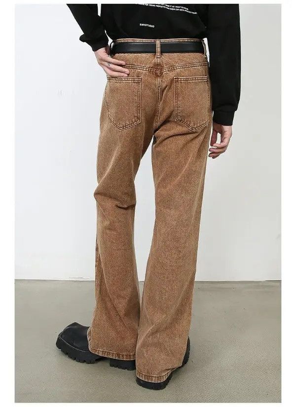 VIBE Brown Flared Denim Jeans Size US 28 / EU 44 - 3 Thumbnail