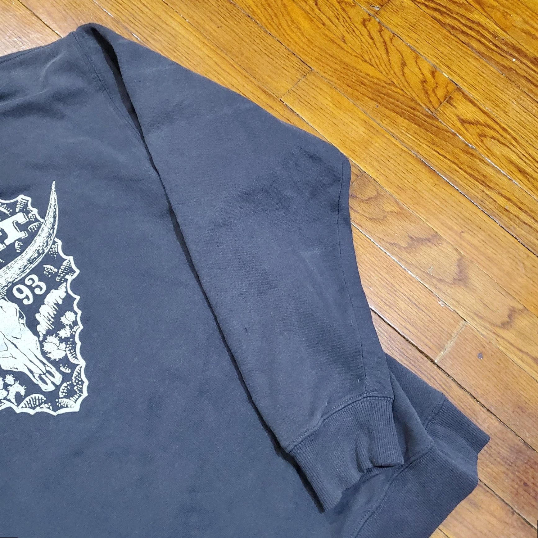 Ariat Ariat Hoodie Mens Small Gray Pullover Fleece Sweatshirt Skull Graphic Western Size US S / EU 44-46 / 1 - 3 Thumbnail