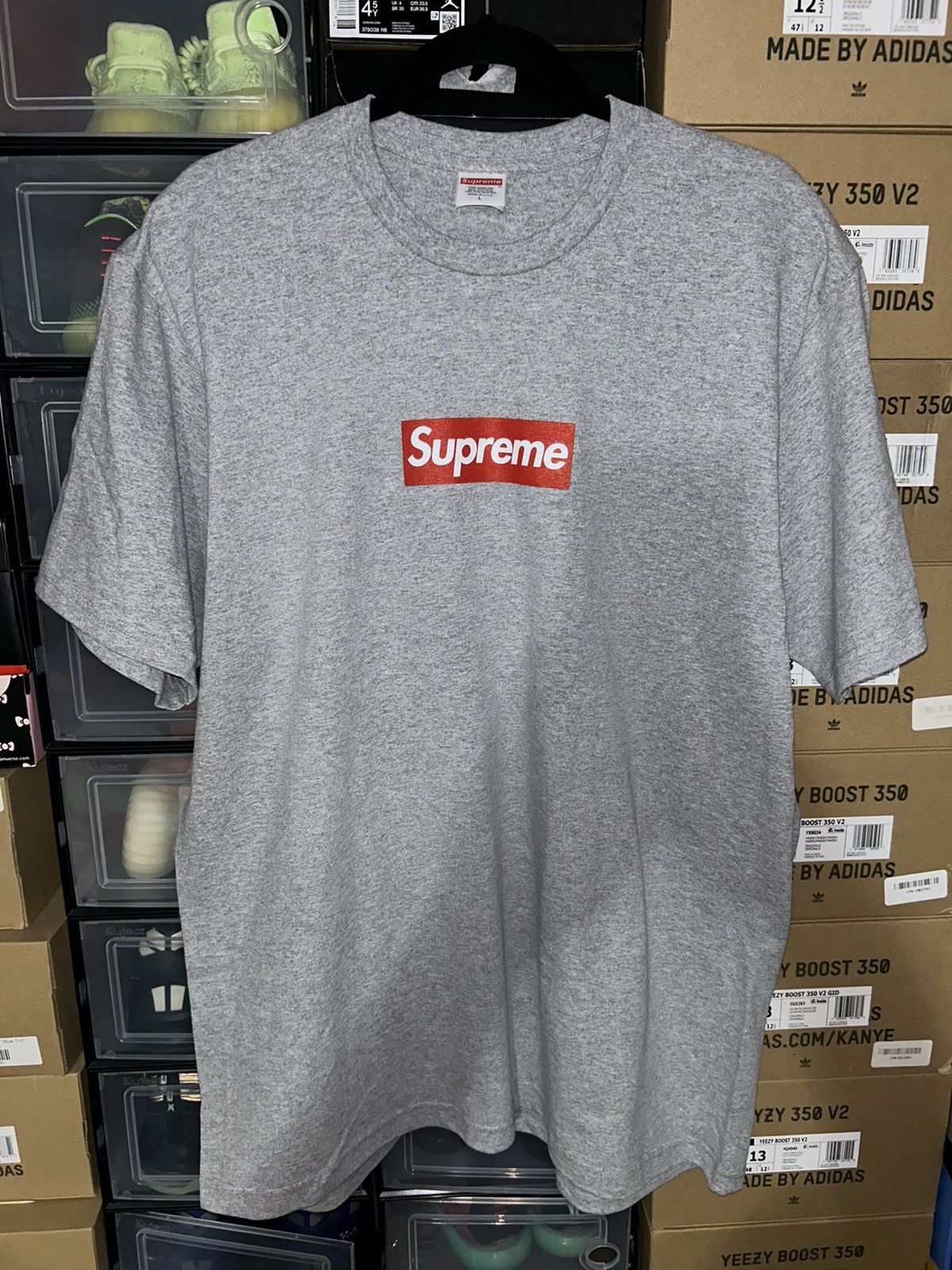 Supreme Supreme “Box Logo” Tee (FW23) (Ash Grey) | Grailed