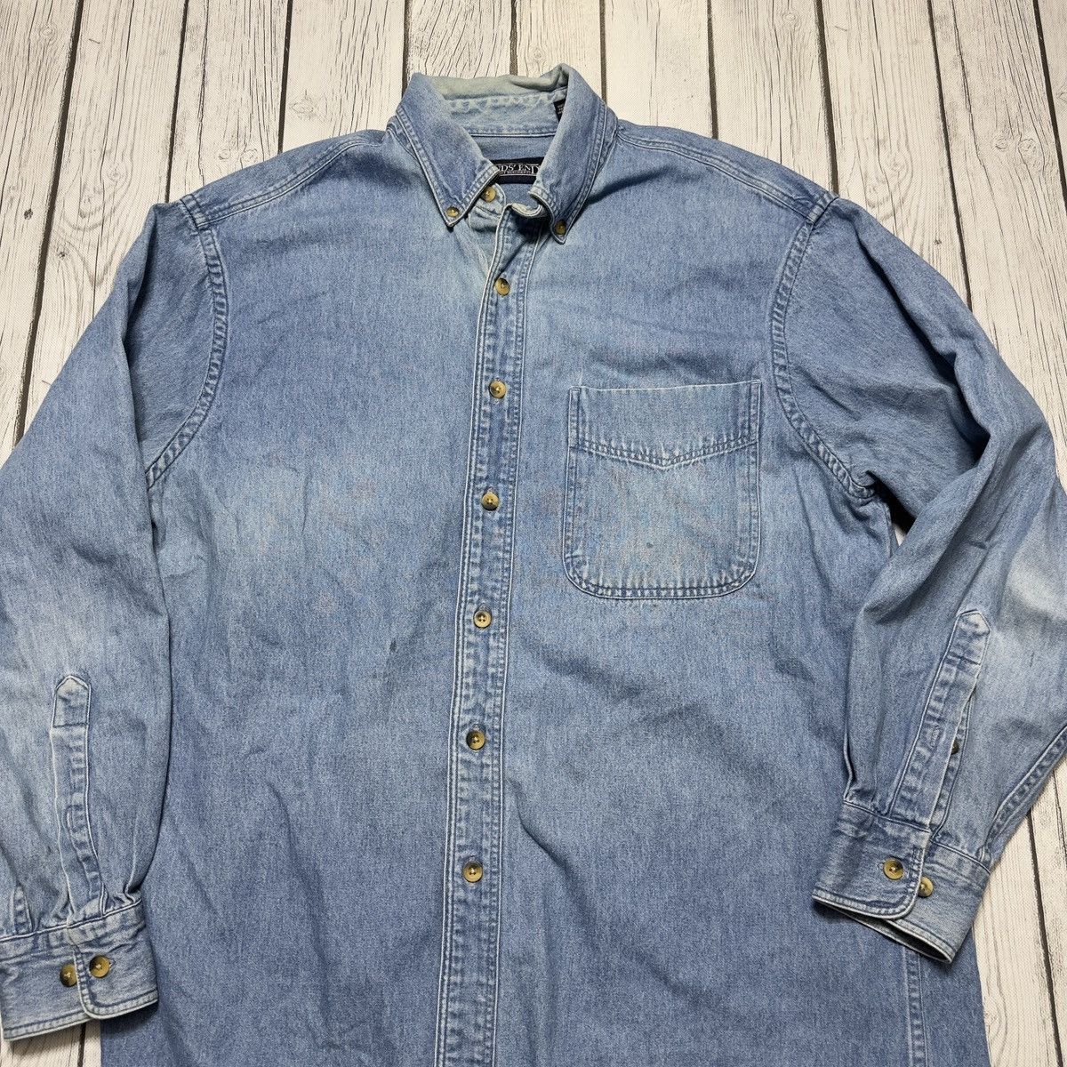 Lands' End × Vintage Vintage Lands End denim shirt Size US M / EU 48-50 / 2 - 3 Thumbnail