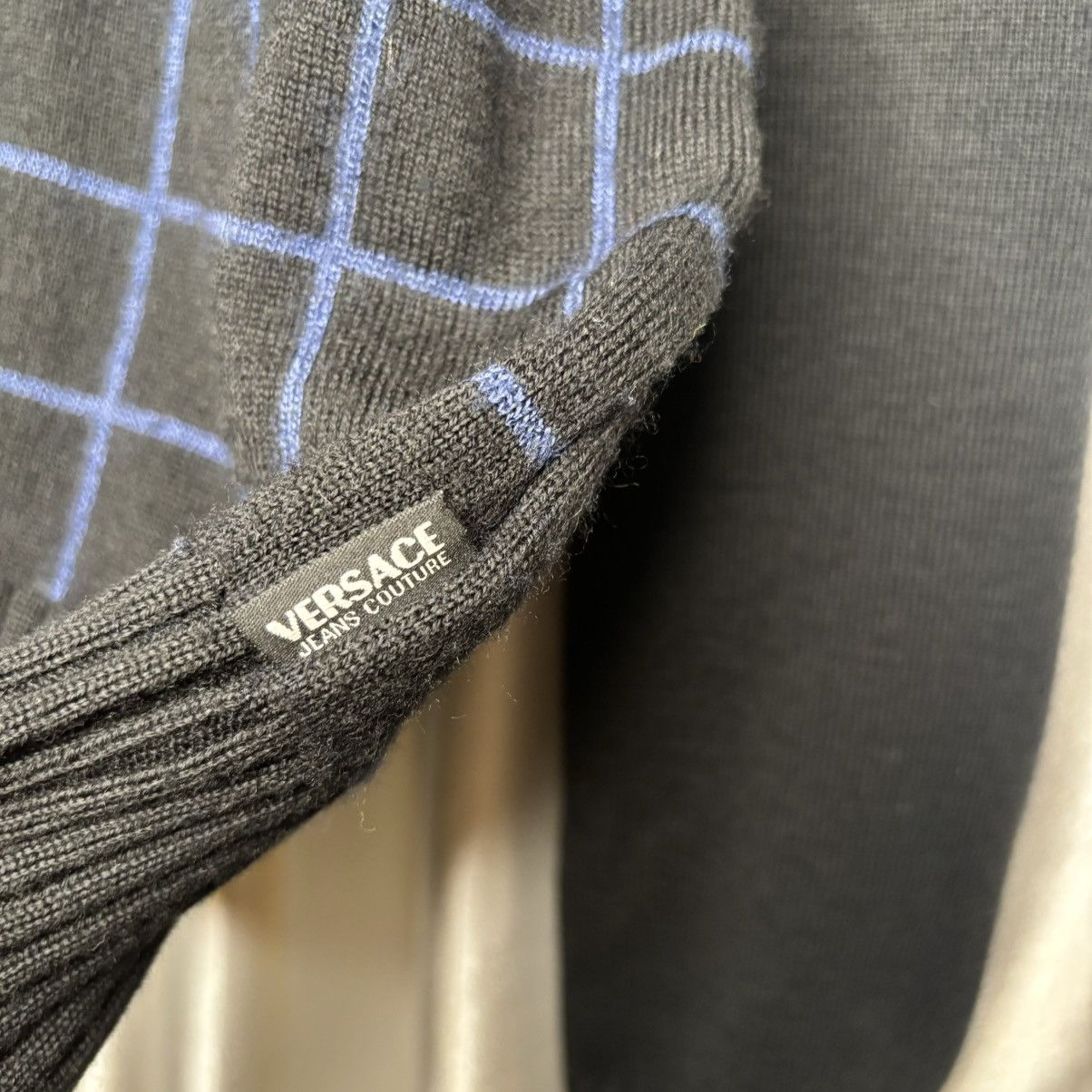 Versace × Versace Jeans Couture vintage black turtleneck sweater Versace jeans couture Size L / US 10 / IT 46 - 5 Thumbnail
