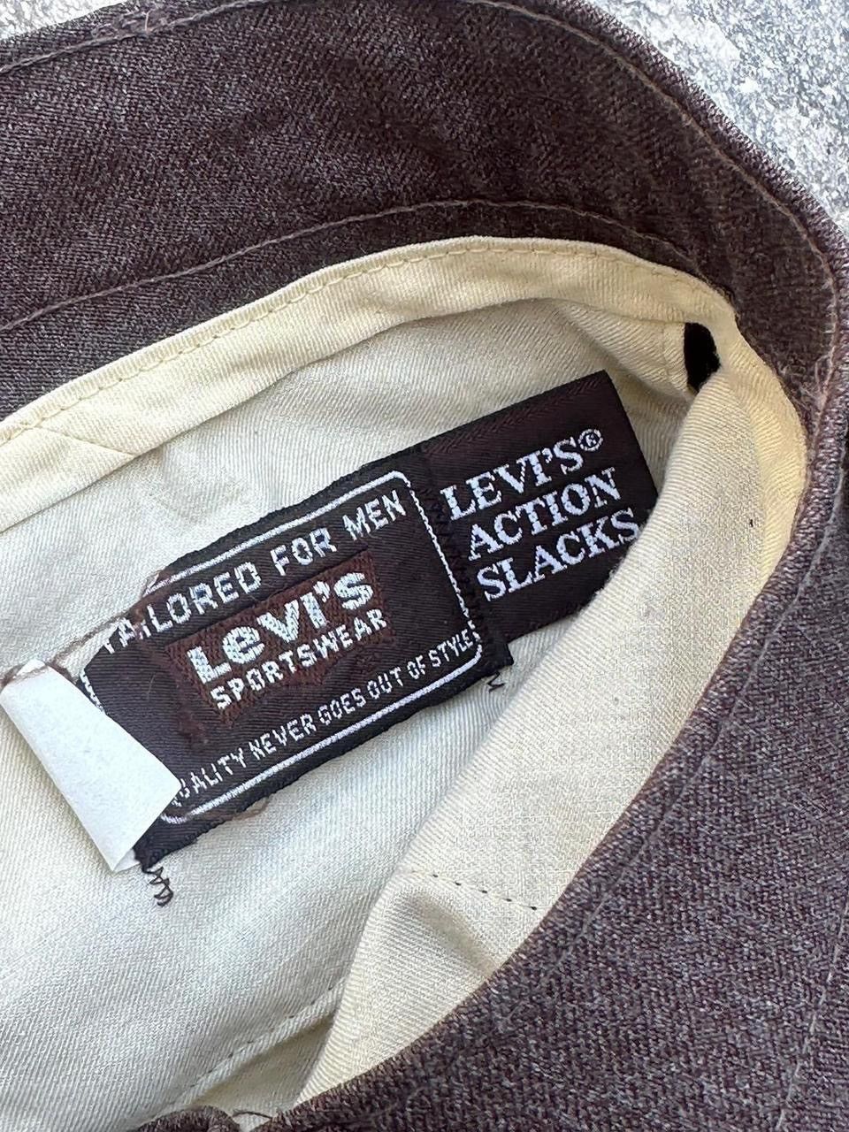 Vintage Levi’s sportswear vintage brown label action slacks Size US 34 / EU 50 - 1 Thumbnail