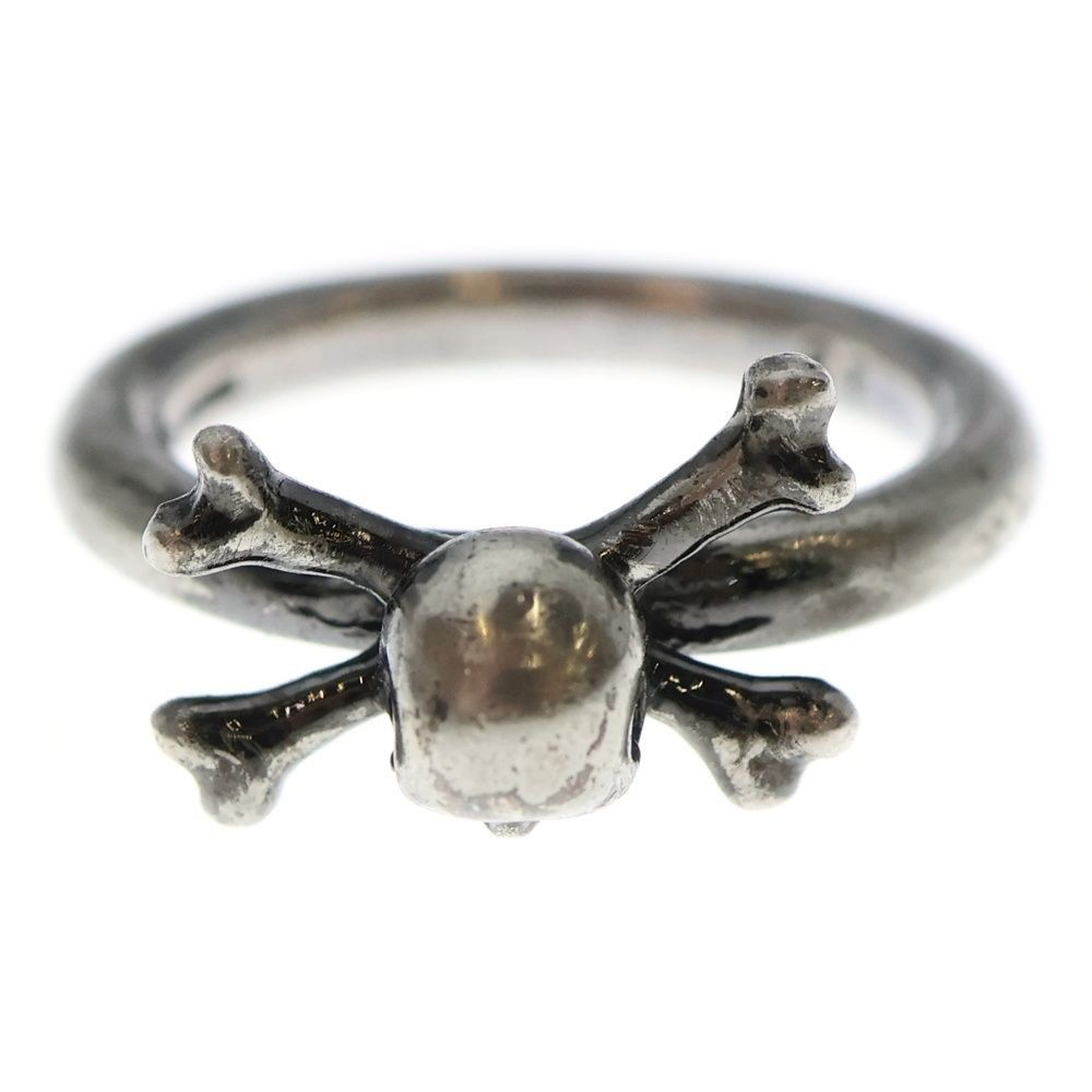 Number (N)ine Archive .925 Silver Skull Crossbone Ring Size ONE SIZE - 1 Thumbnail