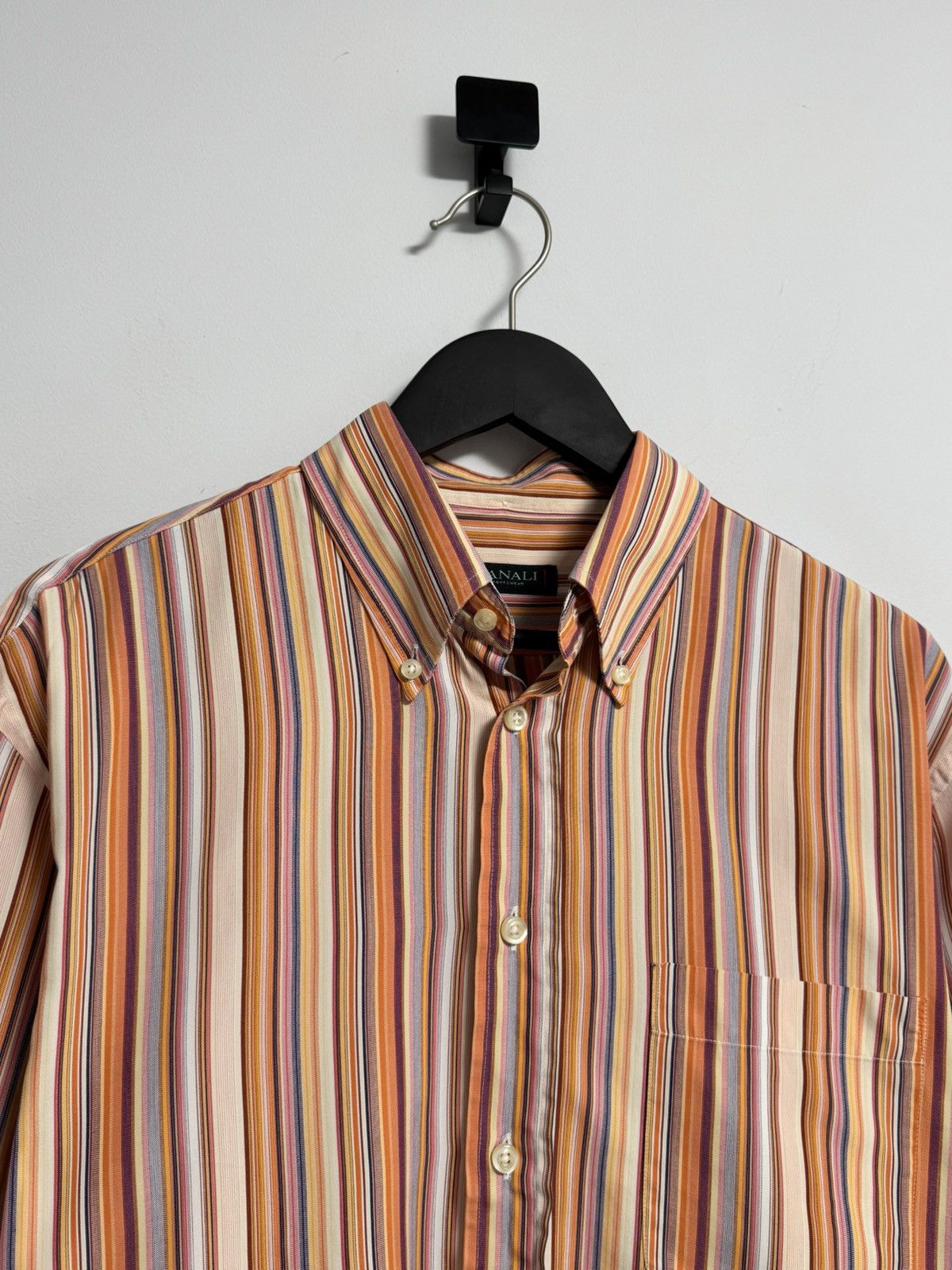 Canali Canali Button Up Shirt Luxury Hype Size US L / EU 52-54 / 3 - 2 Thumbnail