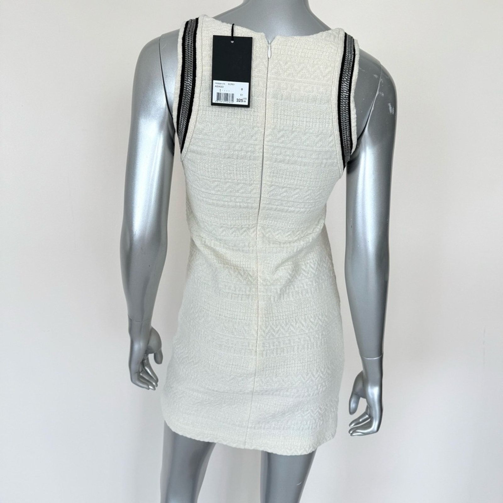 The Kooples NWT The Kooples women tweed white dress size 0 or XS/S 325$ Size XS / US 0-2 / IT 36-38 - 4 Thumbnail