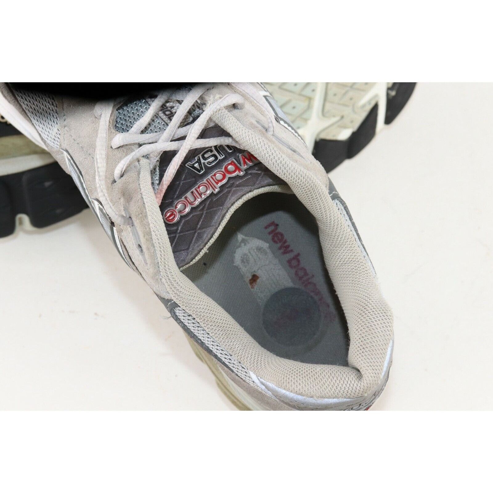 New Balance × Vintage Vintage New Balance 990 Spell Out Suede Dad Shoes Sneakers Size ONE SIZE - 9 Thumbnail