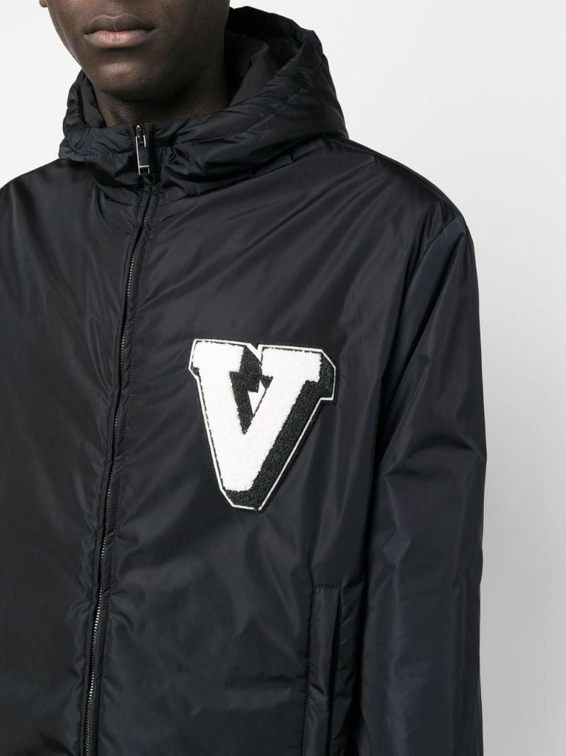 Valentino o1y0525 Logo Hooded Jacket in Midnight Blue Size US S / EU 44-46 / 1 - 2 Thumbnail