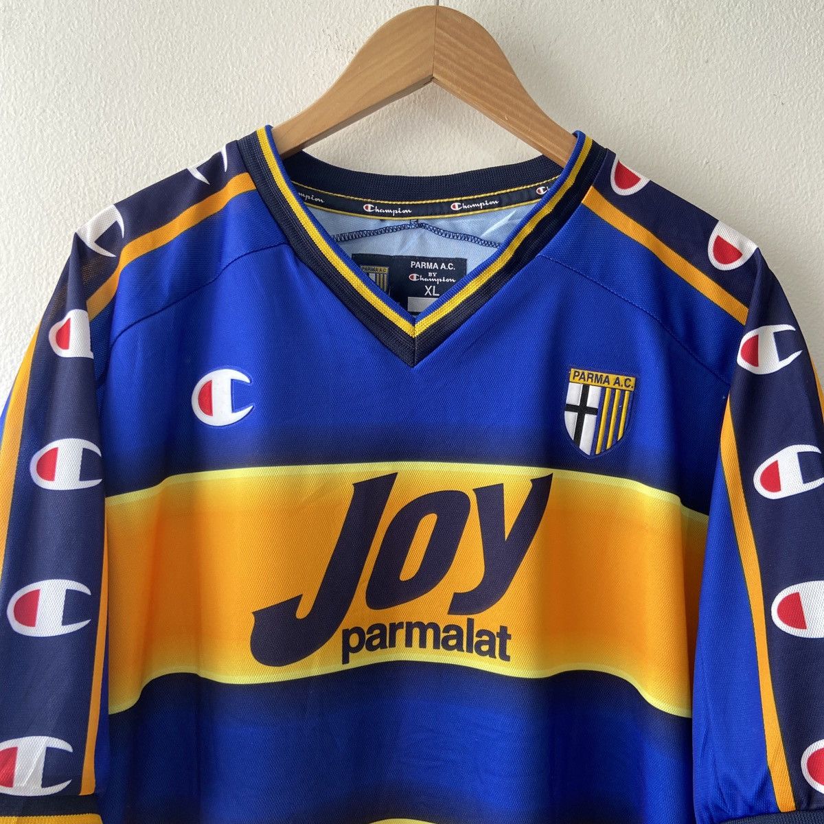 Champion × Vintage Vintage Champion Parma RC Home Jersey Size US XL / EU 56 / 4 - 3 Thumbnail