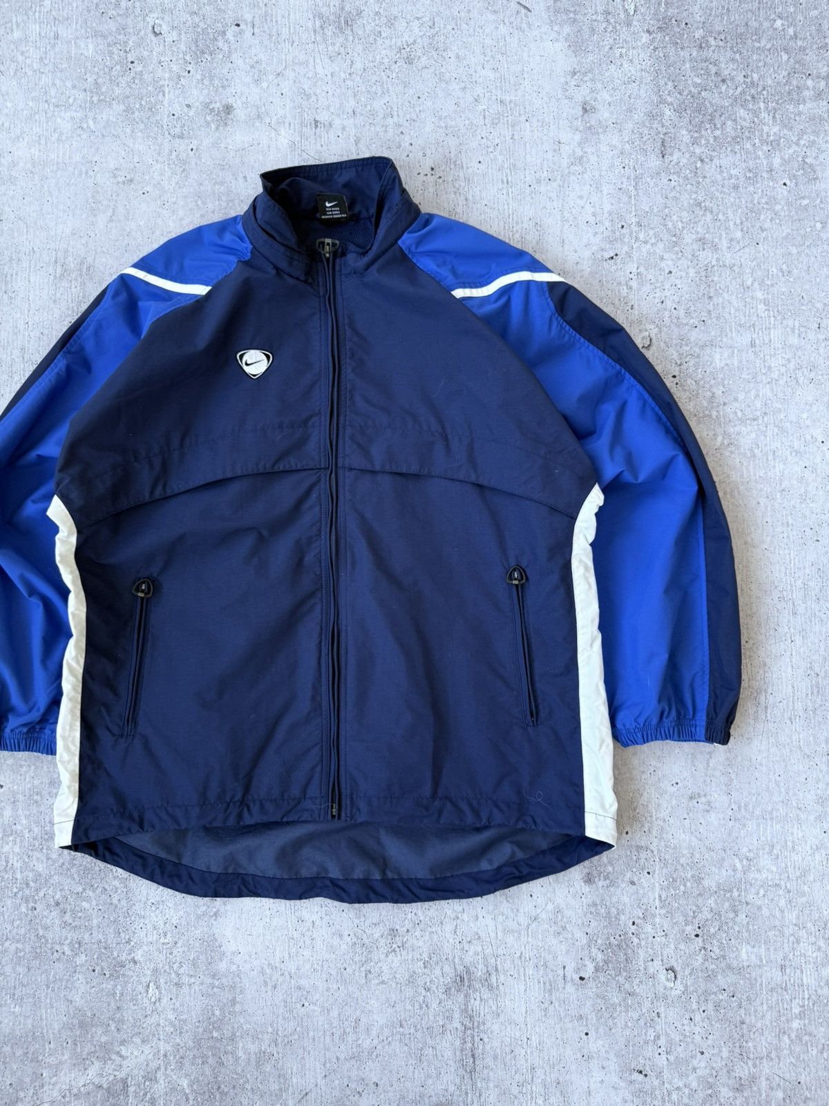 Vintage Nike Team Vintage Y2K Swoosh Logo Blue Jacket Size US M / EU 48-50 / 2 - 4 Thumbnail