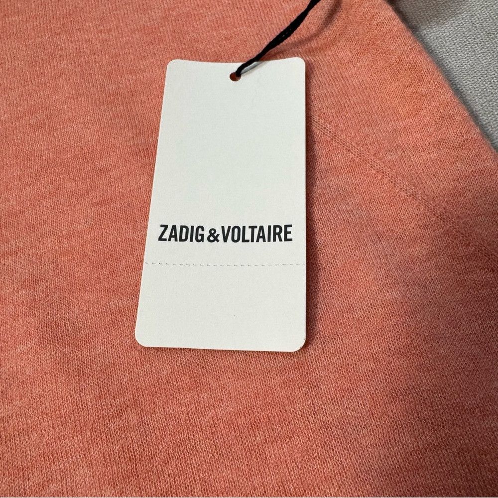 Zadig & Voltaire NWT New $348 Zadig & Voltaire Ida Cashmere Coral Sweater Si Size L / US 10 / IT 46 - 9 Thumbnail