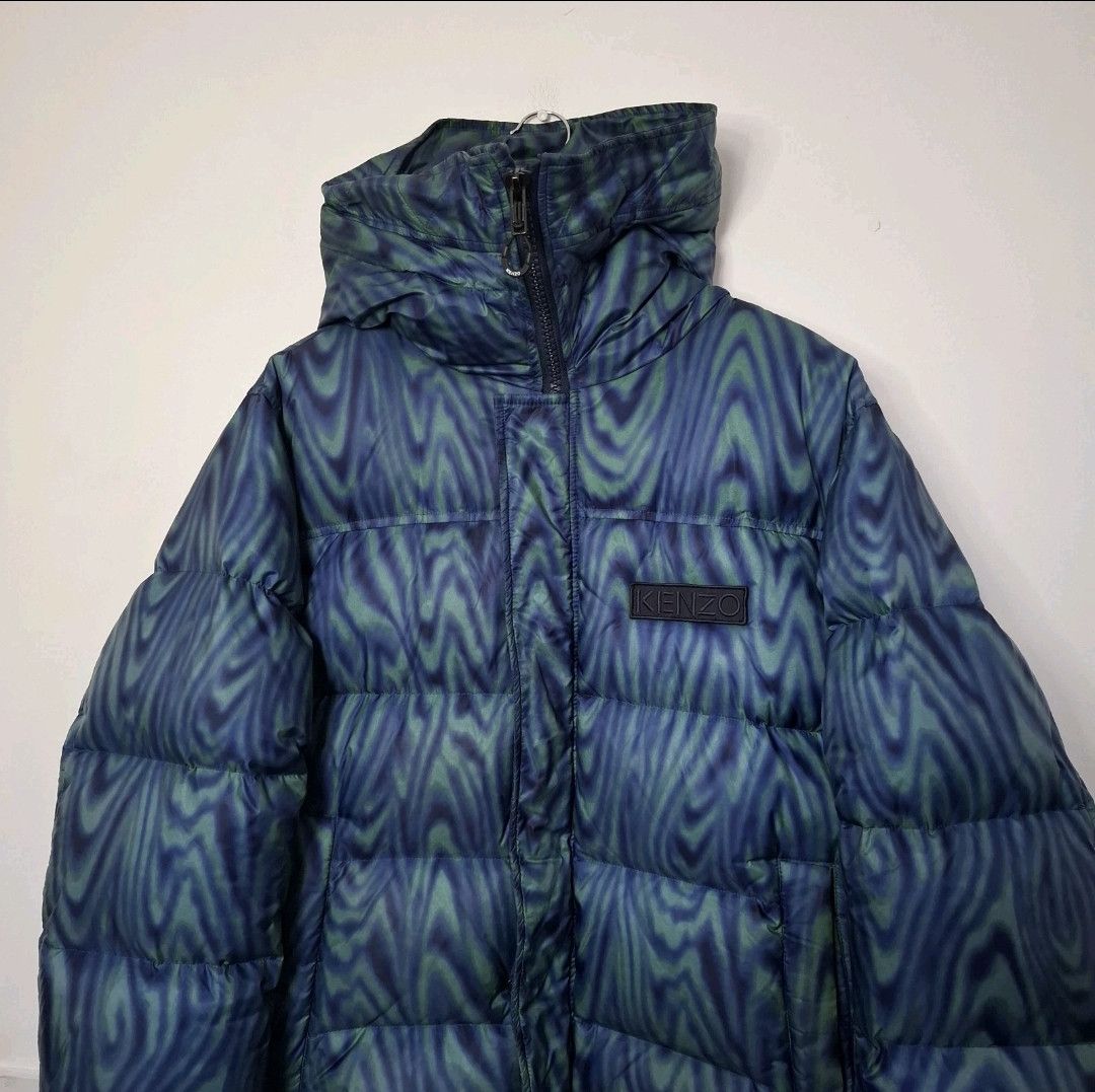Kenzo KENZO Down Moire Tiger Quilted Nylon Puffer Jacket Size US L / EU 52-54 / 3 - 3 Thumbnail