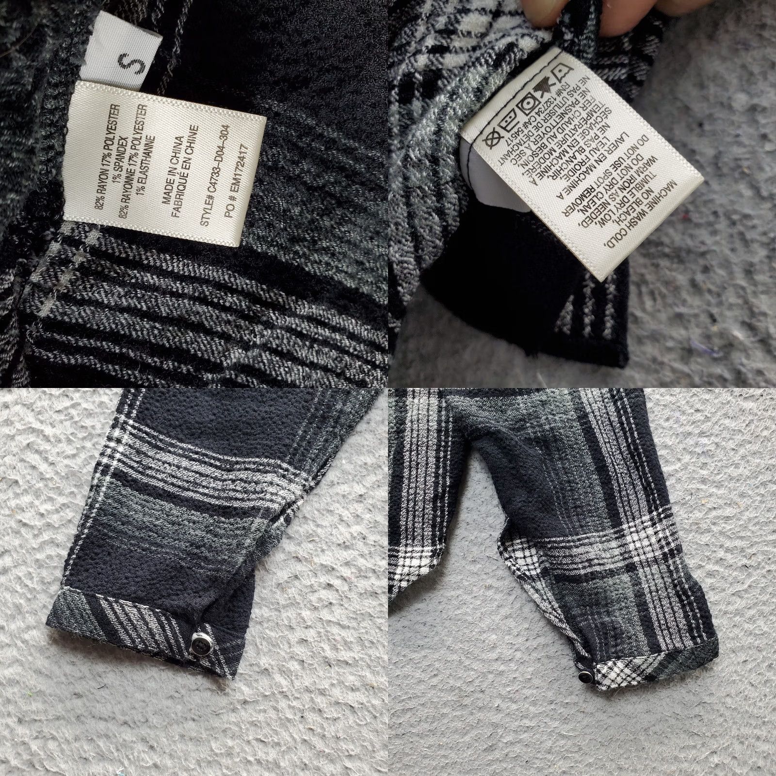 CLOT Cloth & Stone Flannel Shirt Womens S Multi Plaid Long Sleeve Button-Up Shirt Womens Size S Size S / US 4 / IT 40 - 8 Thumbnail