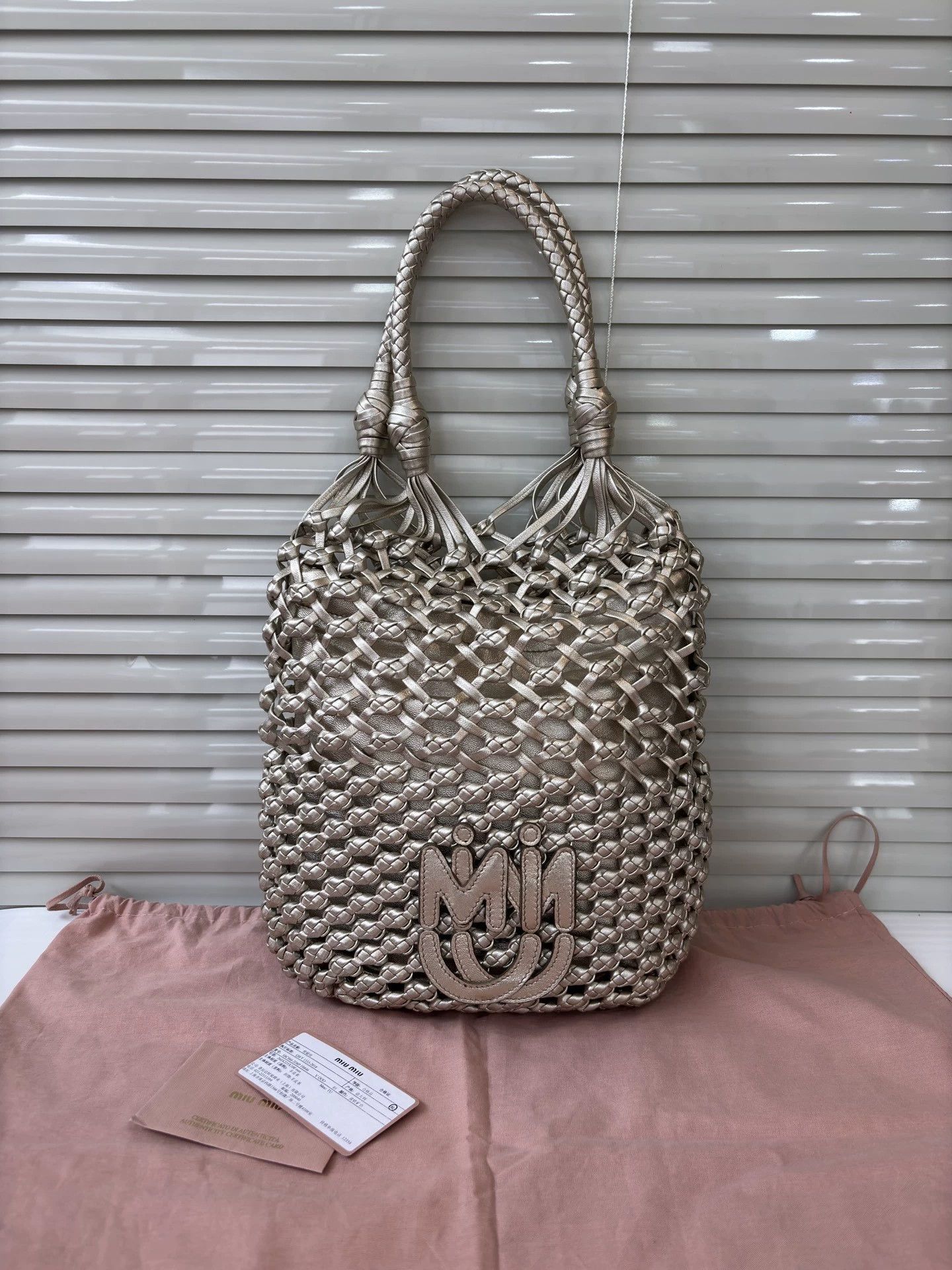 Miu Miu MIU MIU Pyrite Fringe Suede Leather Tote 27x25x7 Size ONE SIZE - 1 Thumbnail