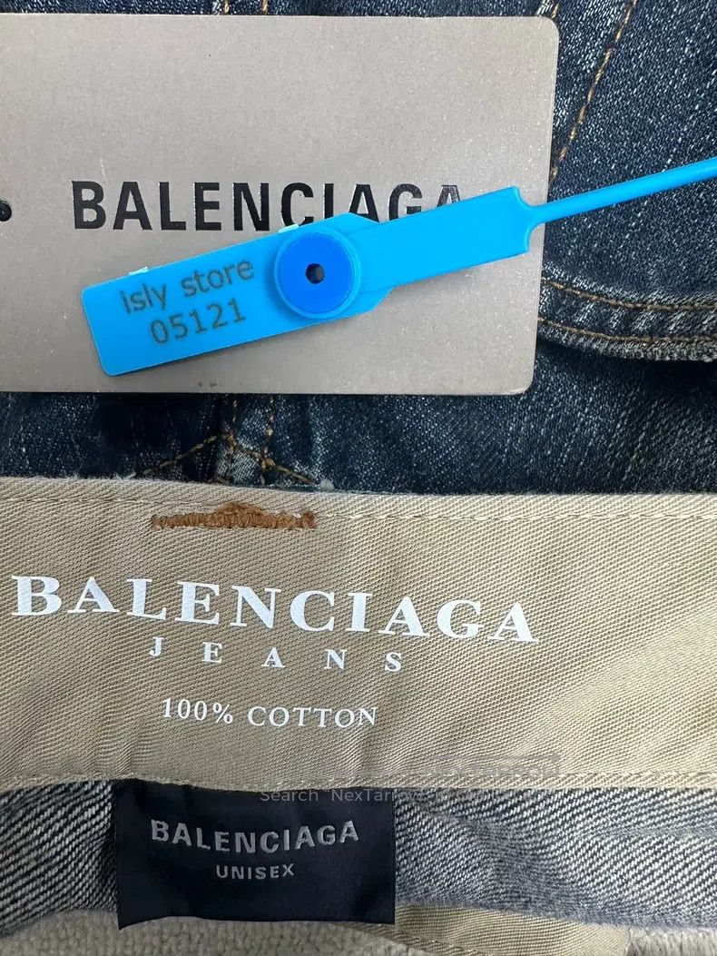 Balenciaga Balenciaga size S Straight Embroidered Pure Cotton Denim P Size US 27 - 4 Thumbnail