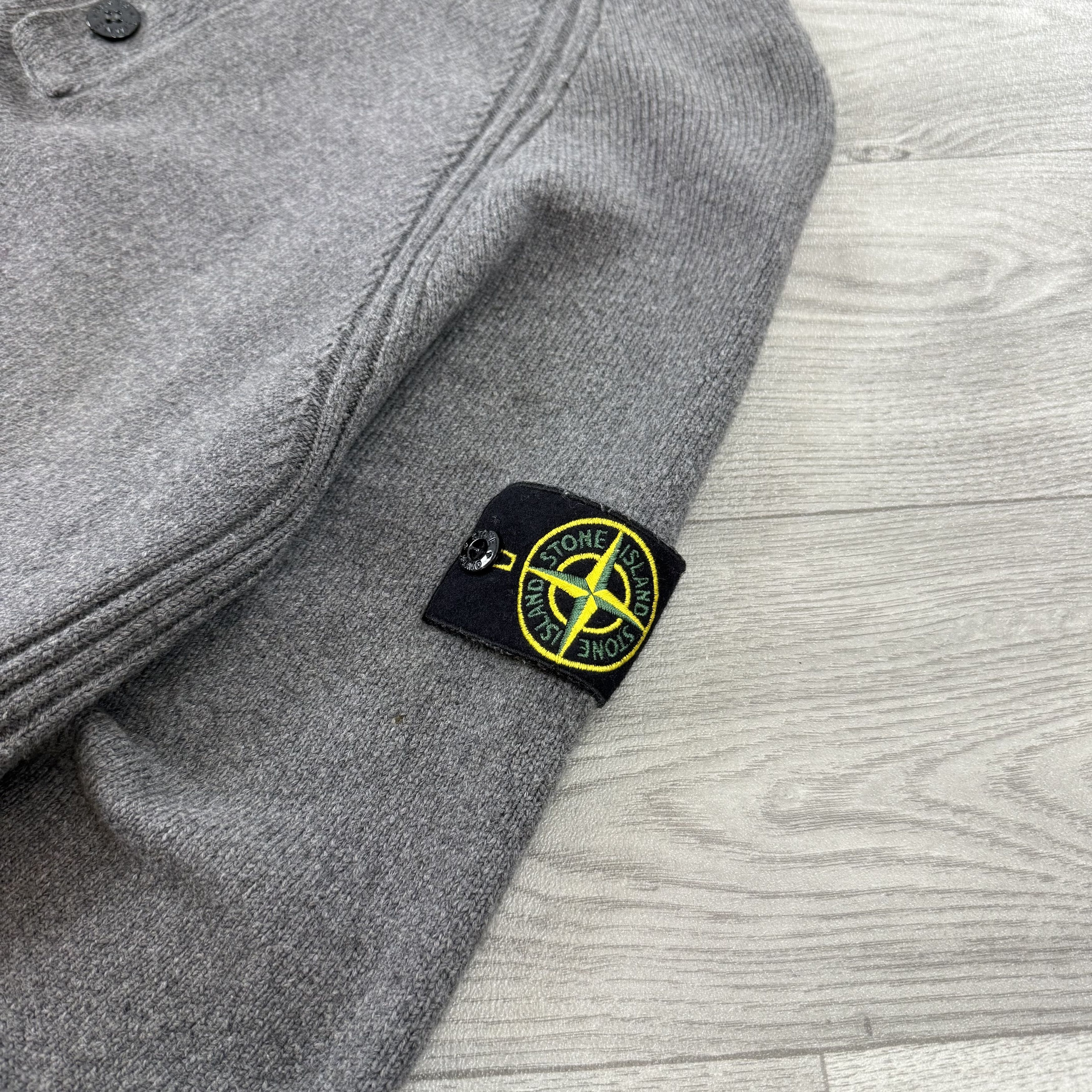 Stone Island Stone Island Wool Half Zip Button Grey Knit Sweater Size US XL / EU 56 / 4 - 12 Thumbnail