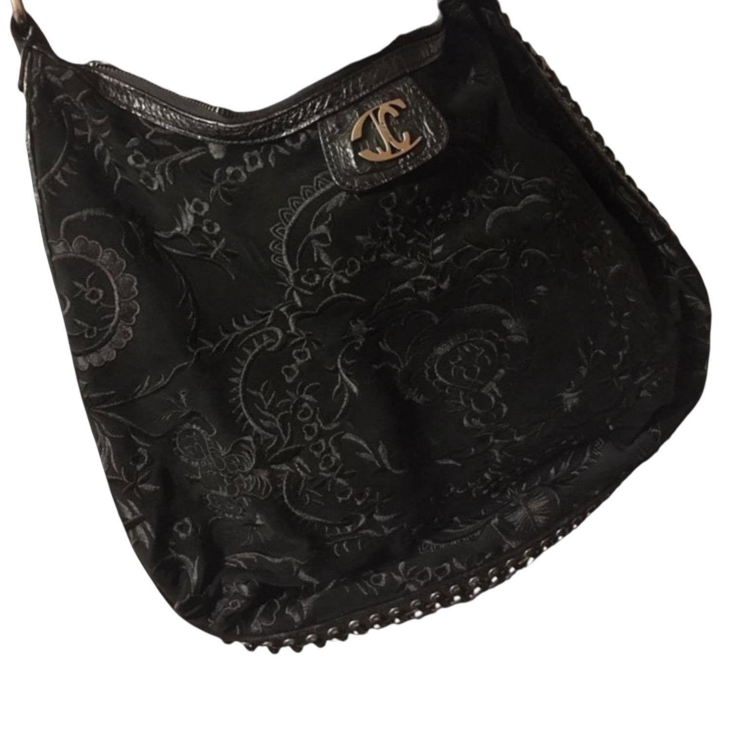 Roberto Cavalli The Cavalli Flower Pattern Big Shoulder Bag Size ONE SIZE - 1 Thumbnail