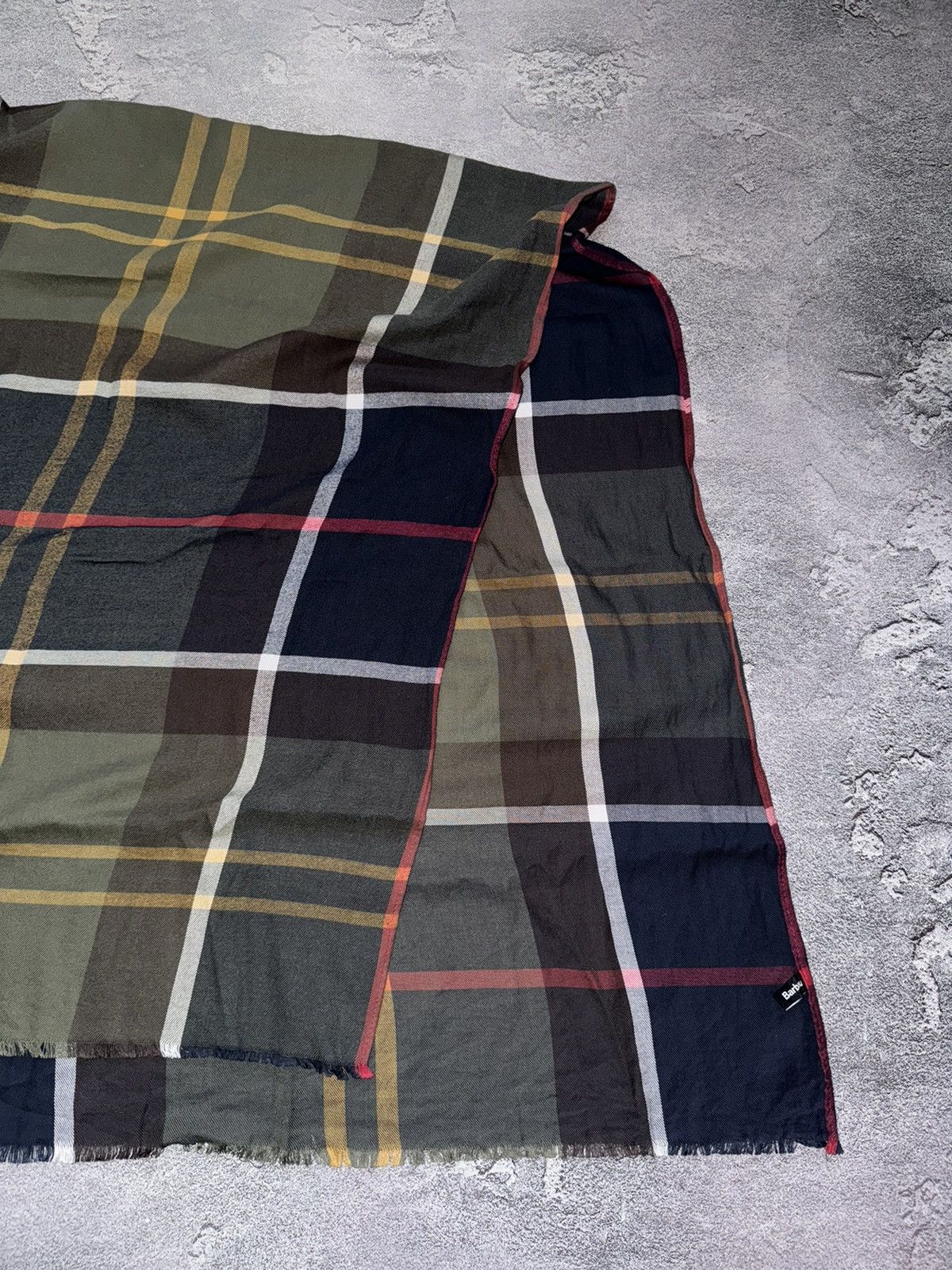 Barbour × Designer Barbour cotton scarf 🧣 all printed checkered unisex Size ONE SIZE - 10 Thumbnail
